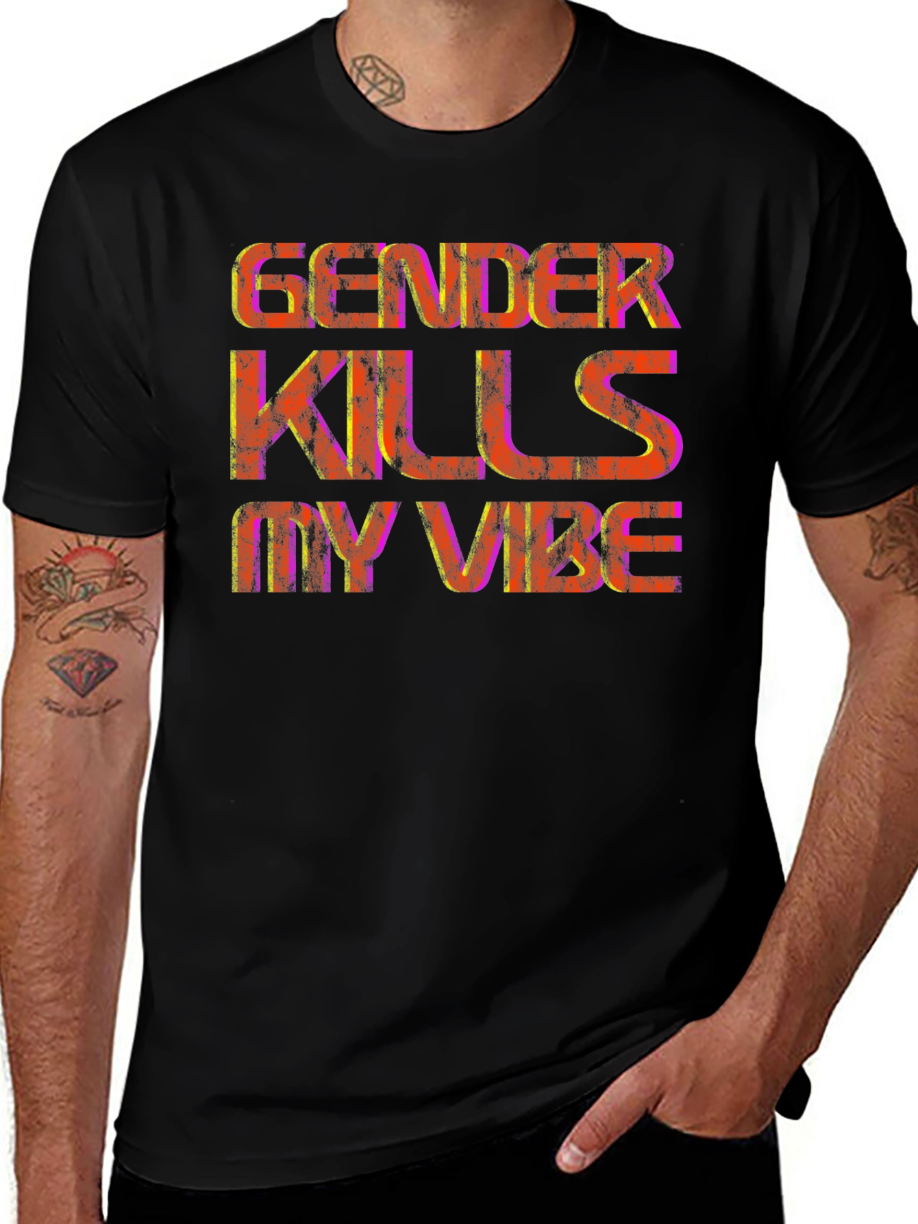 Gender Kills My Vibe Graphic T-Shirt