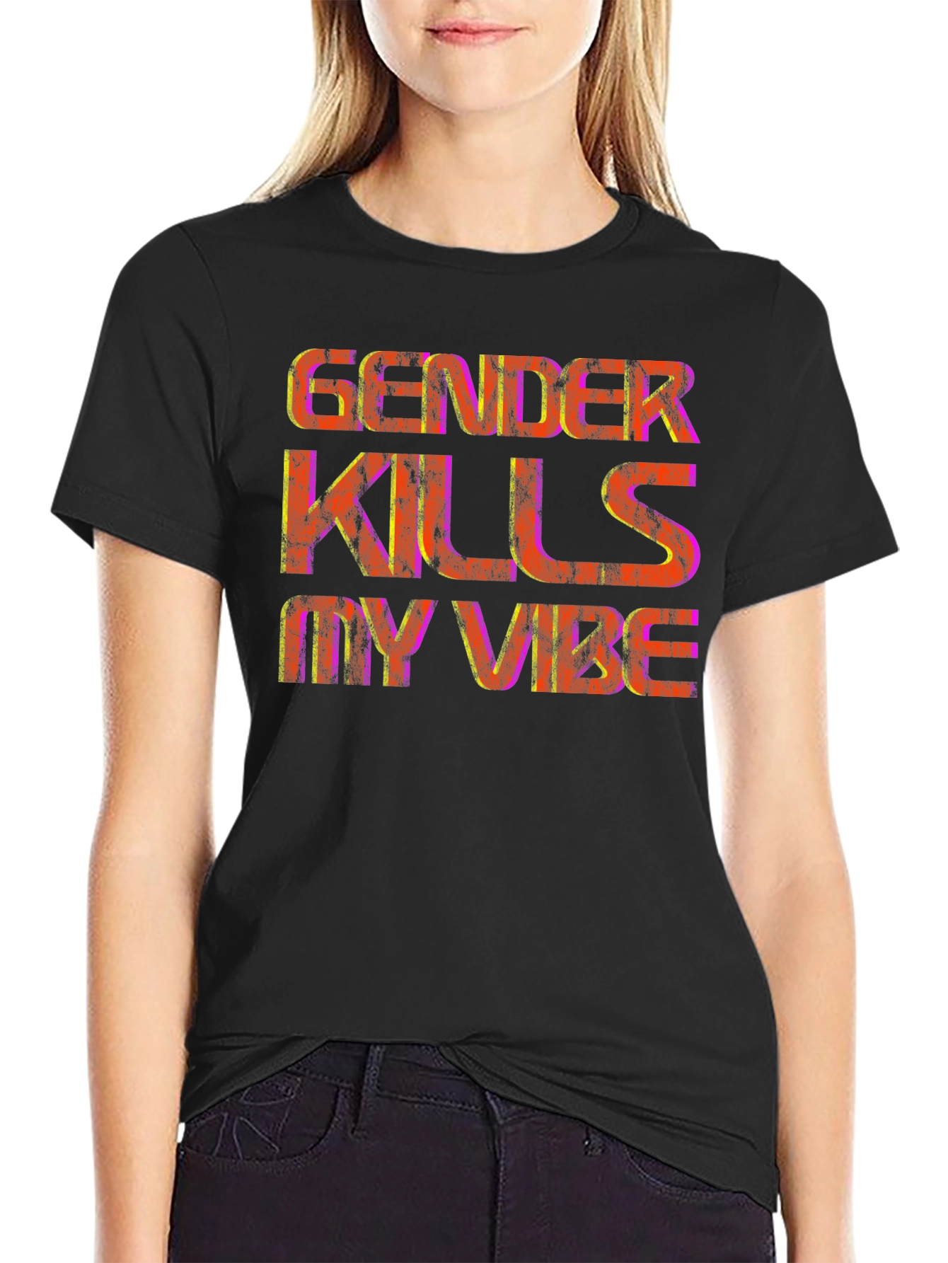 Gender Kills My Vibe Graphic T-Shirt
