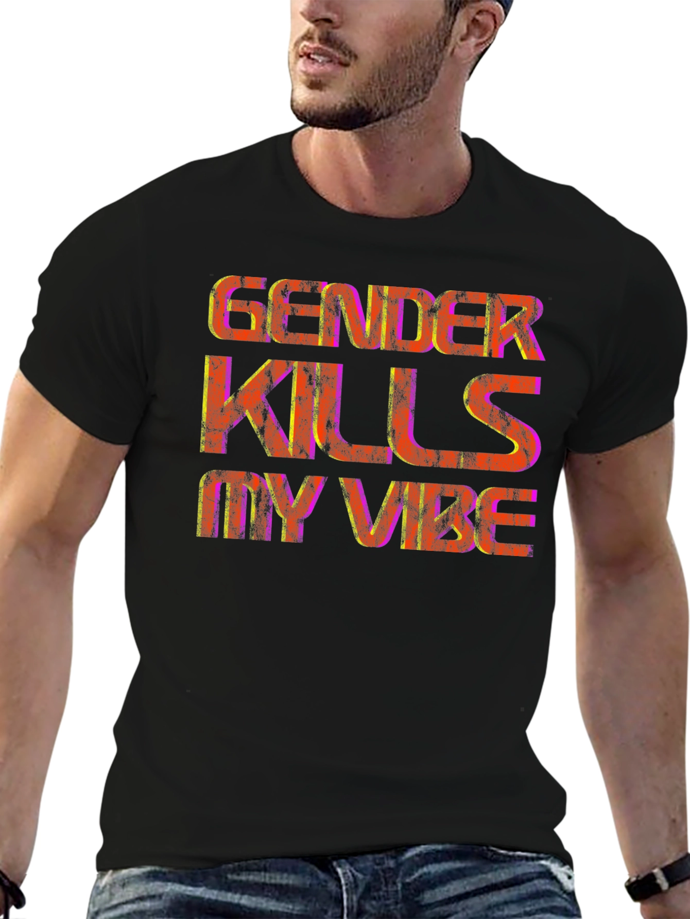 Gender Kills My Vibe Graphic T-Shirt