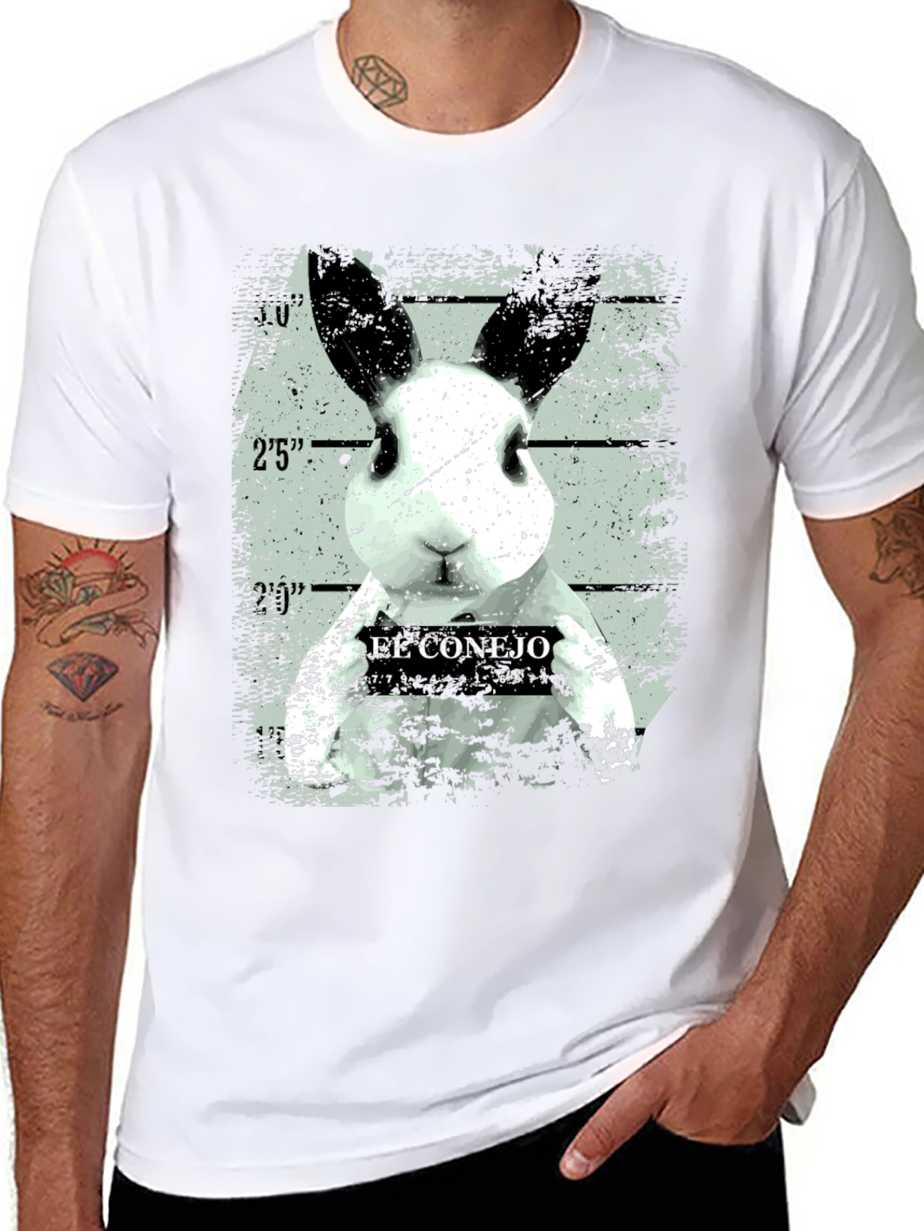 El Conejo Mugshot T-Shirt