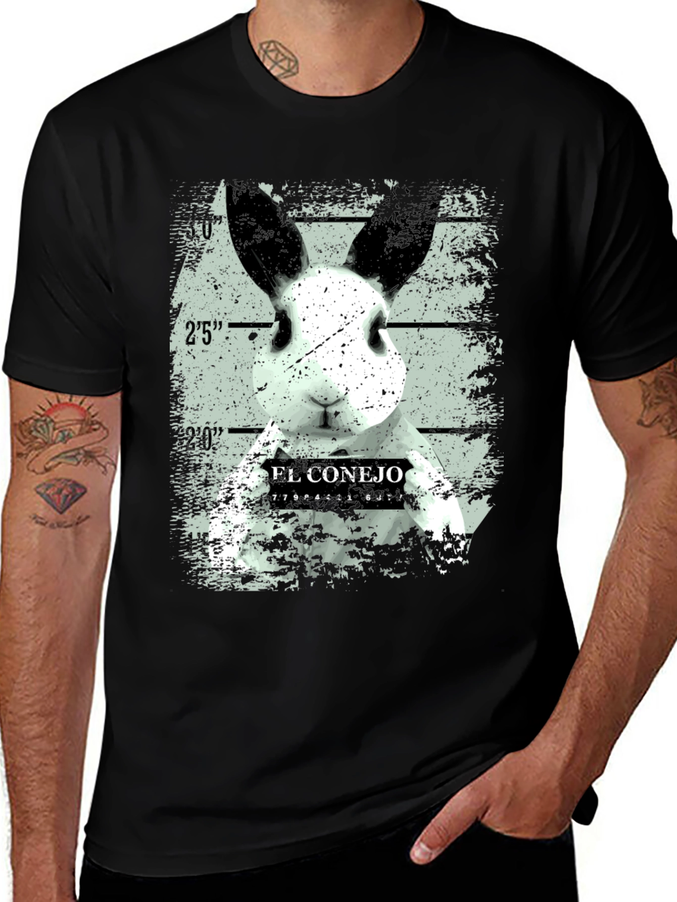 El Conejo Mugshot T-Shirt