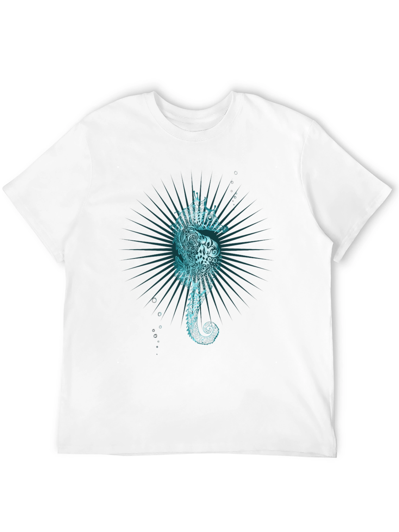 Sea Horse Graphic Tee - Unique Ocean Print