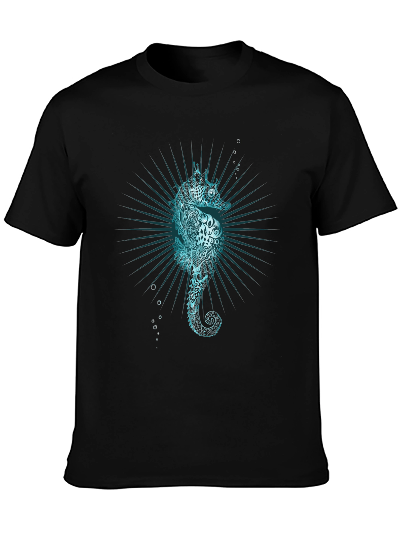 Sea Horse Graphic Tee - Unique Ocean Print