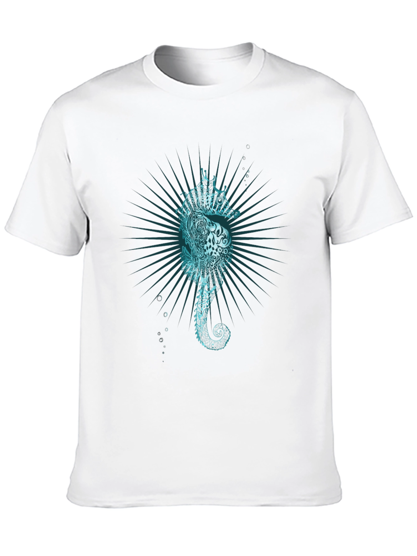 Sea Horse Graphic Tee - Unique Ocean Print