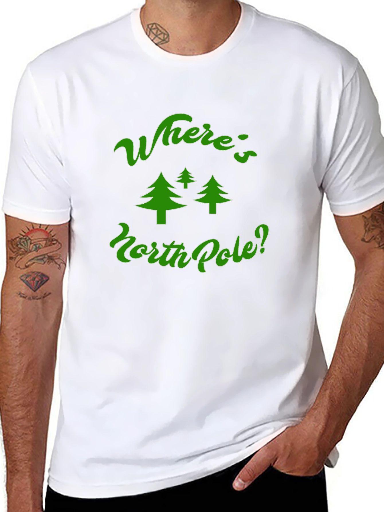 Wheres North Pole? Christmas T-Shirt