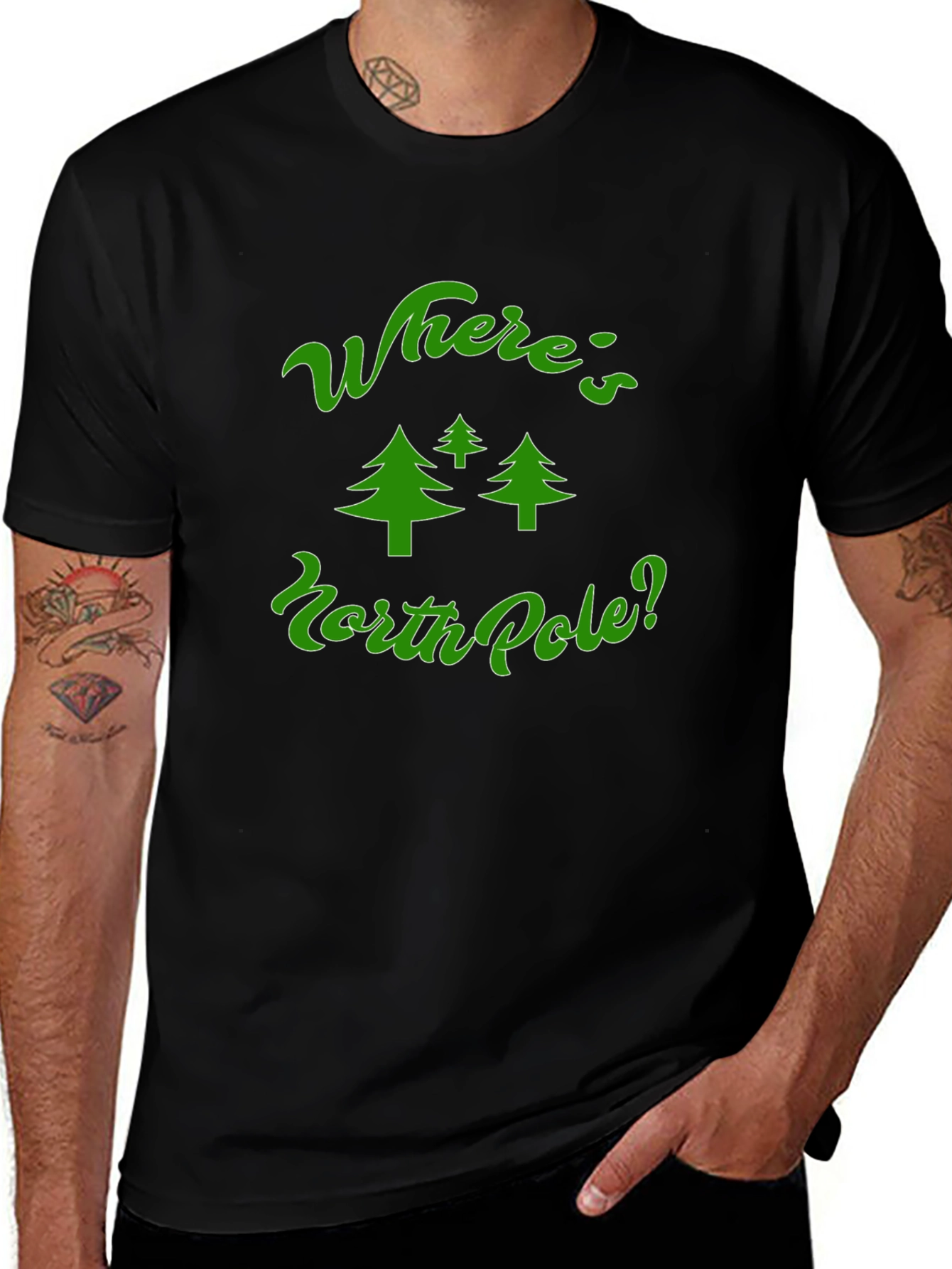 Wheres North Pole? Christmas T-Shirt