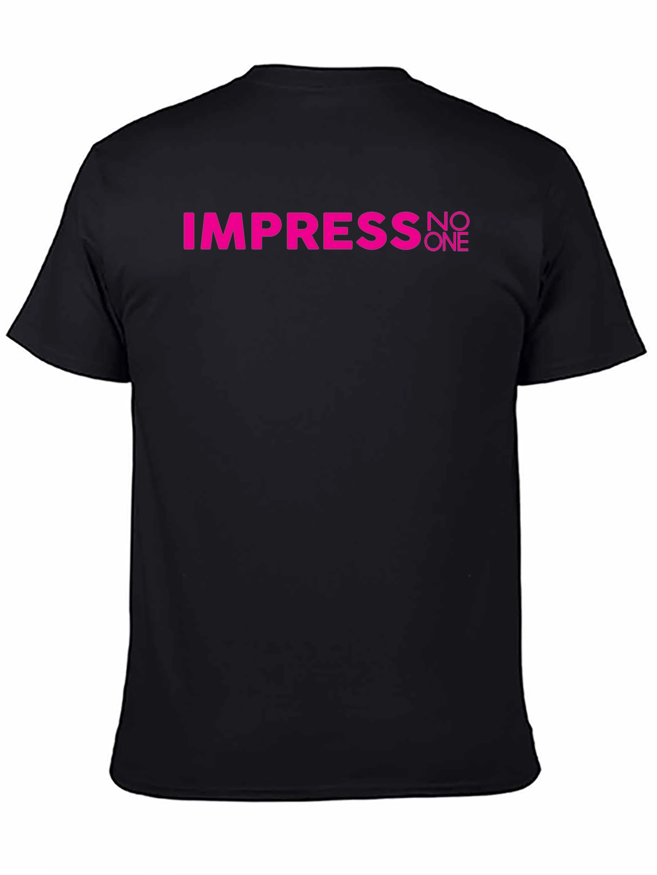 Impress No One Black Graphic T-Shirt