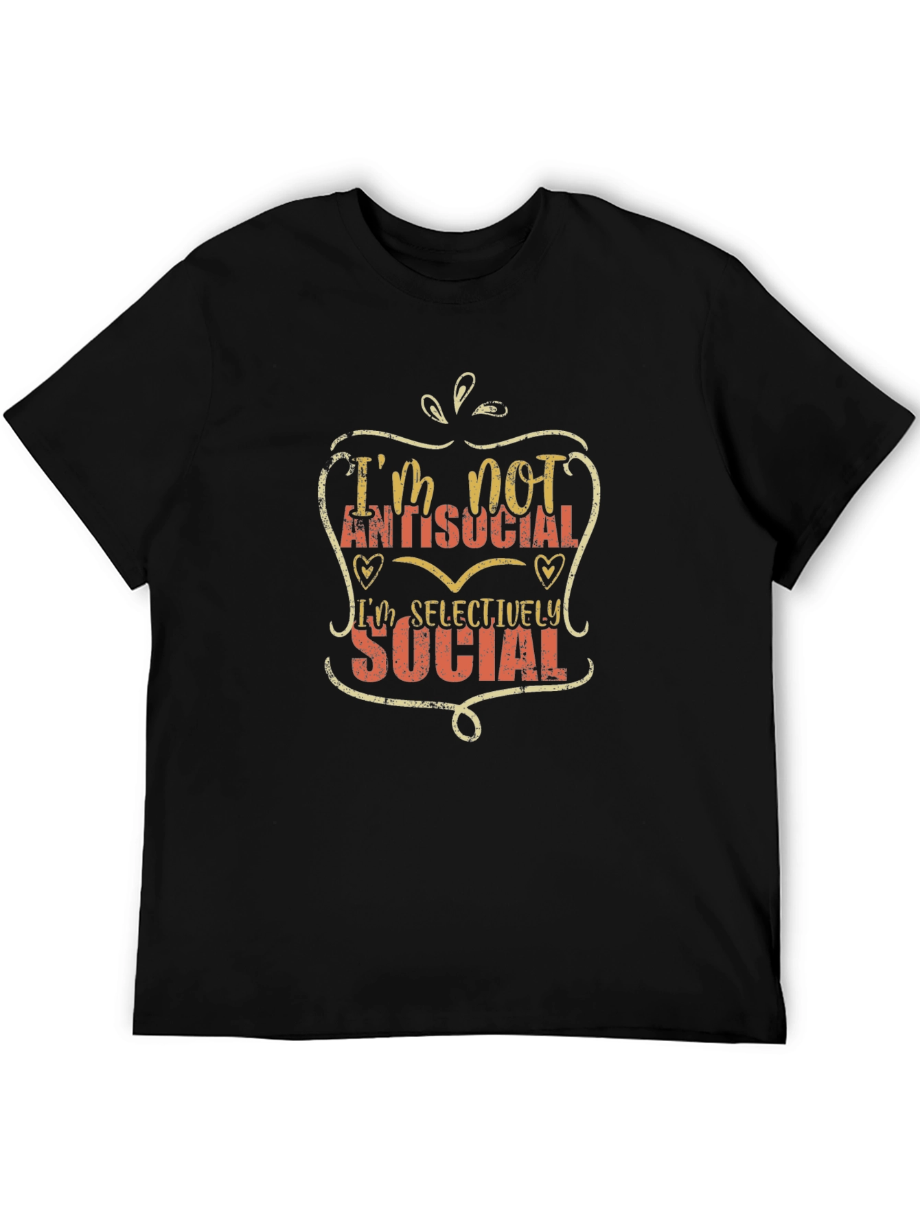 Im Not Antisocial T-Shirt - Selectively Social