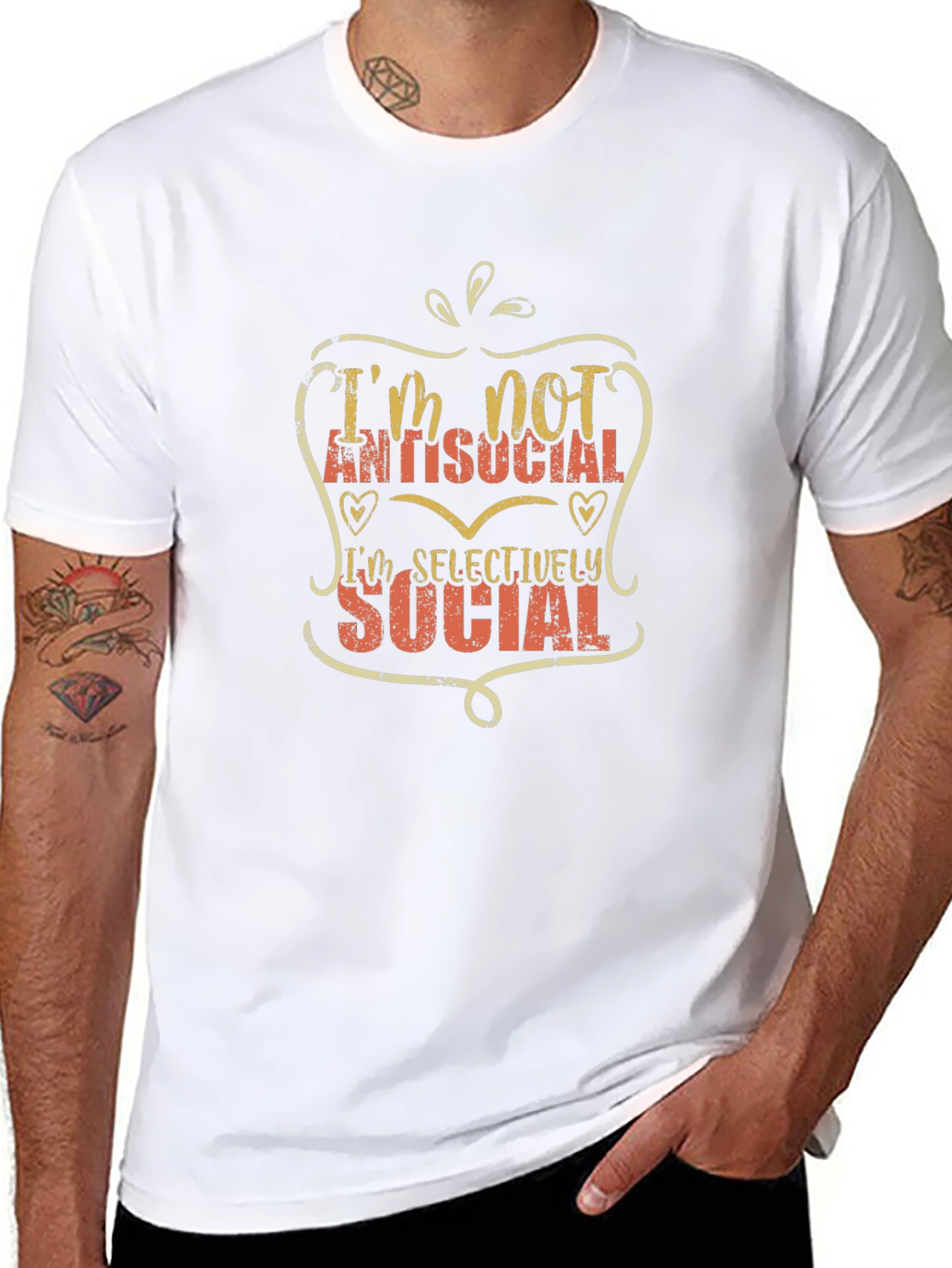 Im Not Antisocial T-Shirt - Selectively Social