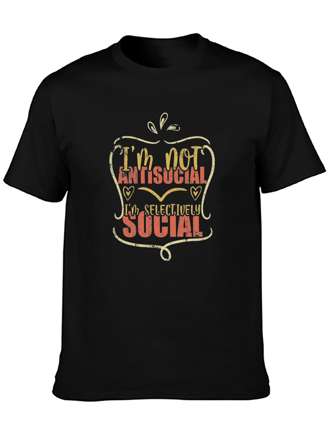 Im Not Antisocial T-Shirt - Selectively Social
