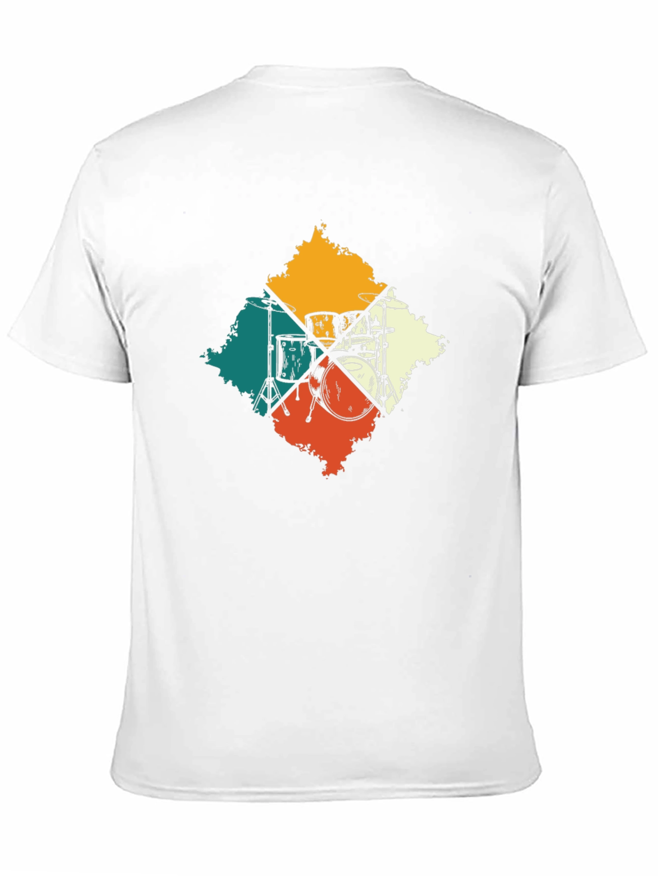 Retro Drum Set Graphic Tee - Musicians Essential