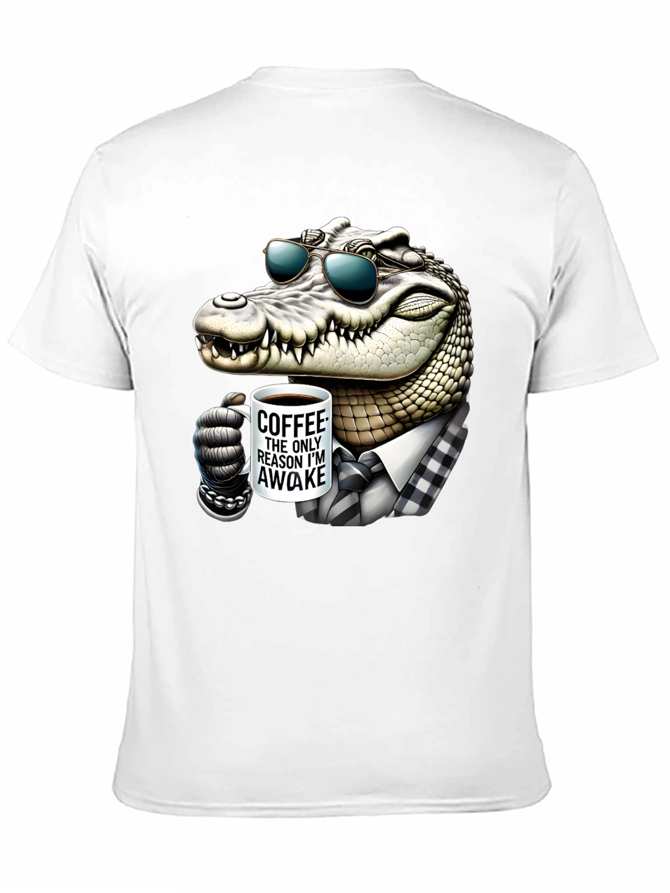 Cool Crocodile Coffee Lover T-Shirt