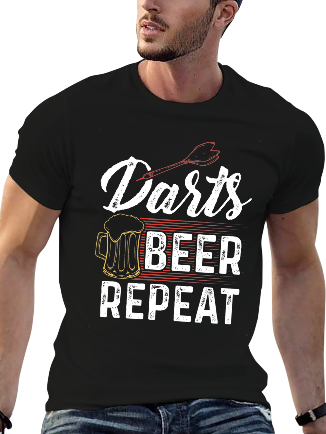Darts Beer Repeat Graphic Tee