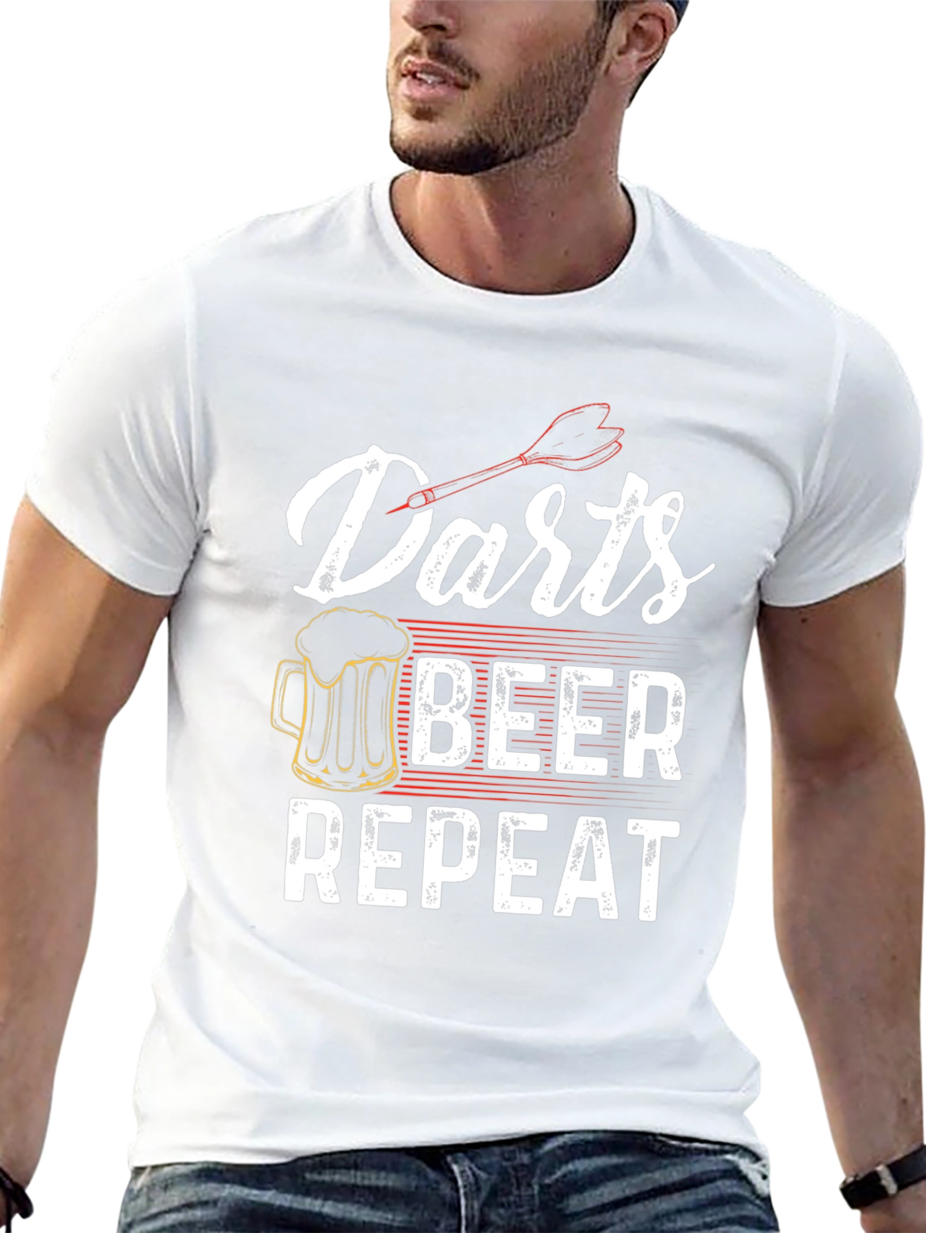 Darts Beer Repeat Graphic Tee