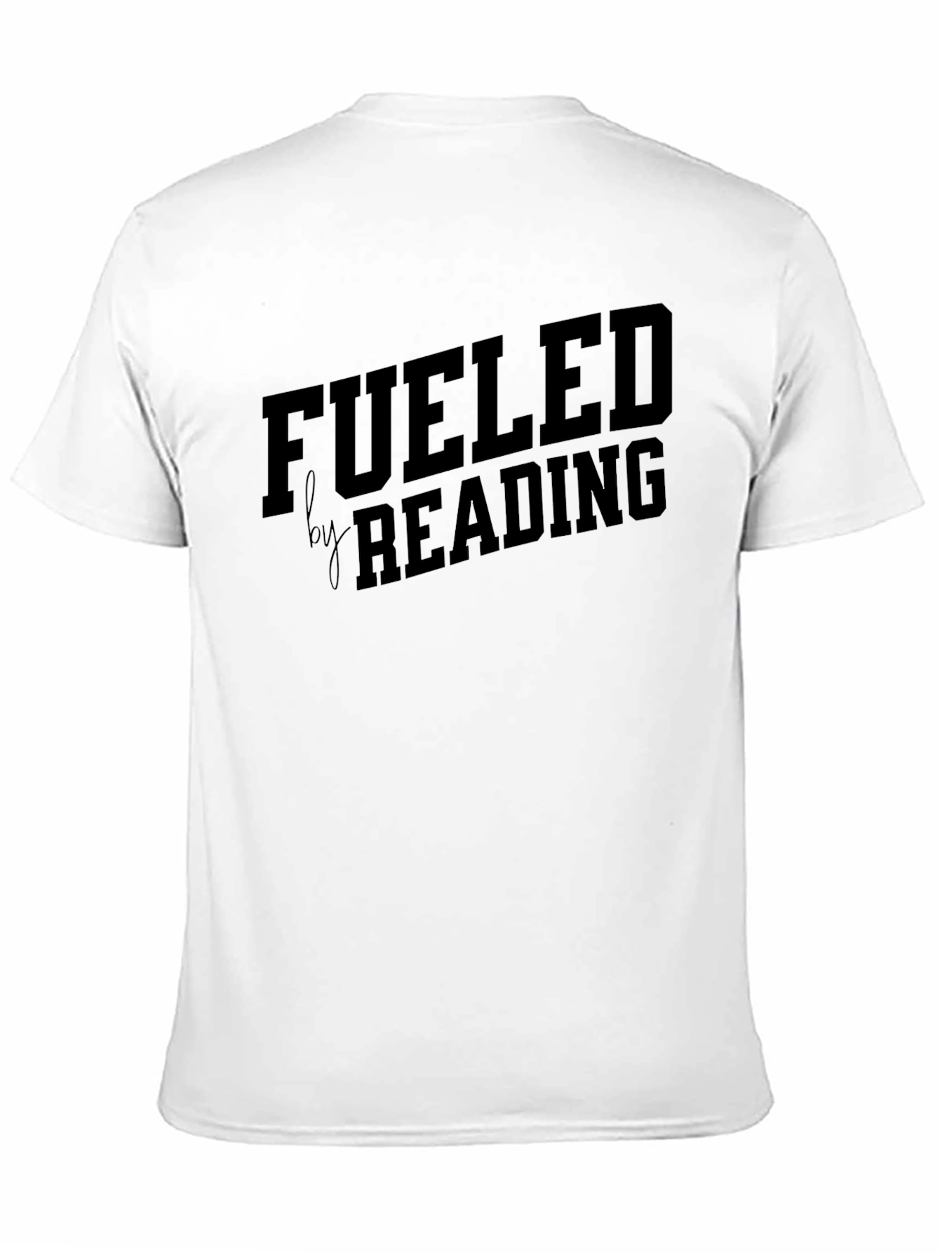Fueled by Reading Graphic Tee - Black Casual Shirt