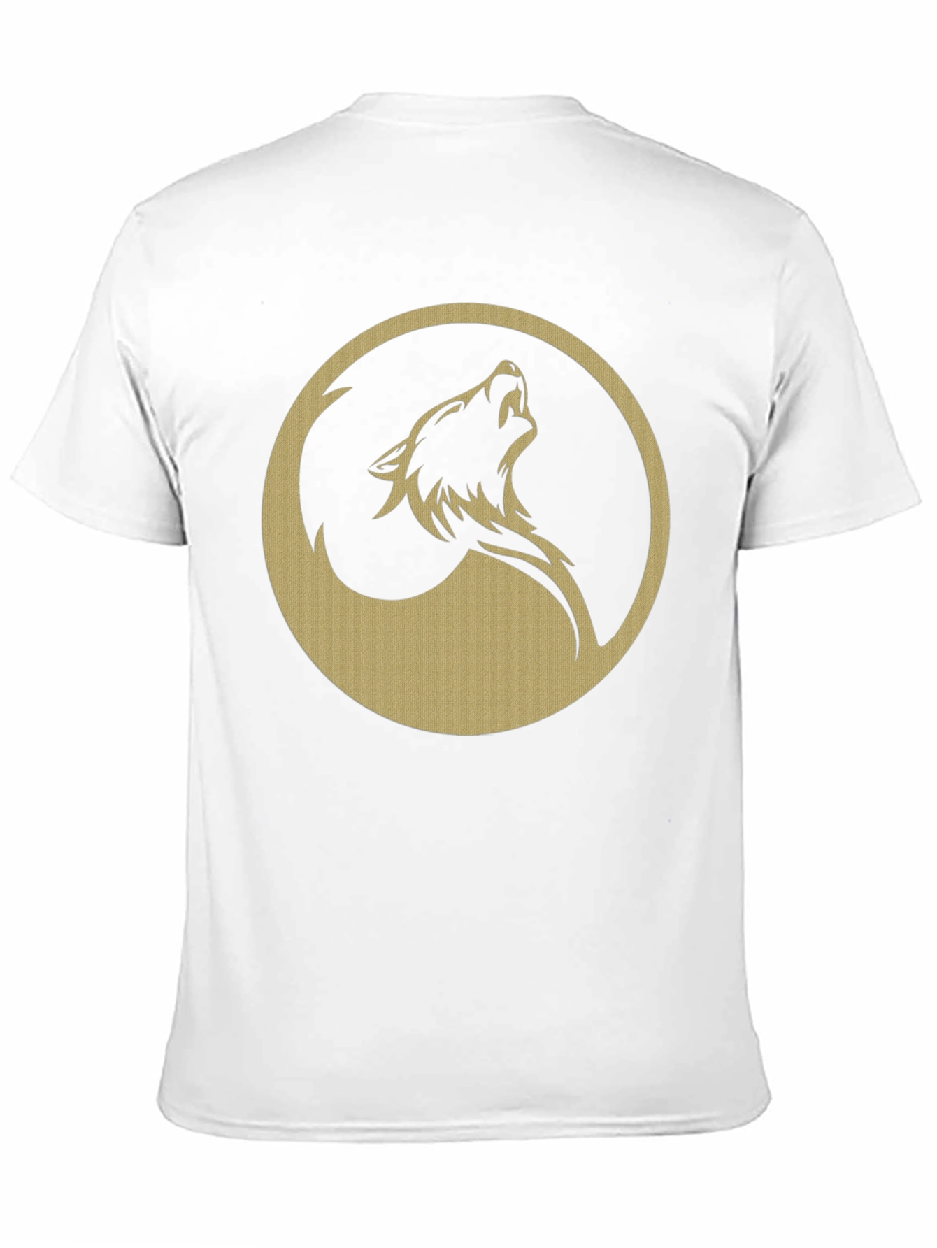 Wolf Circle Graphic T-Shirt - Mens Black Tee