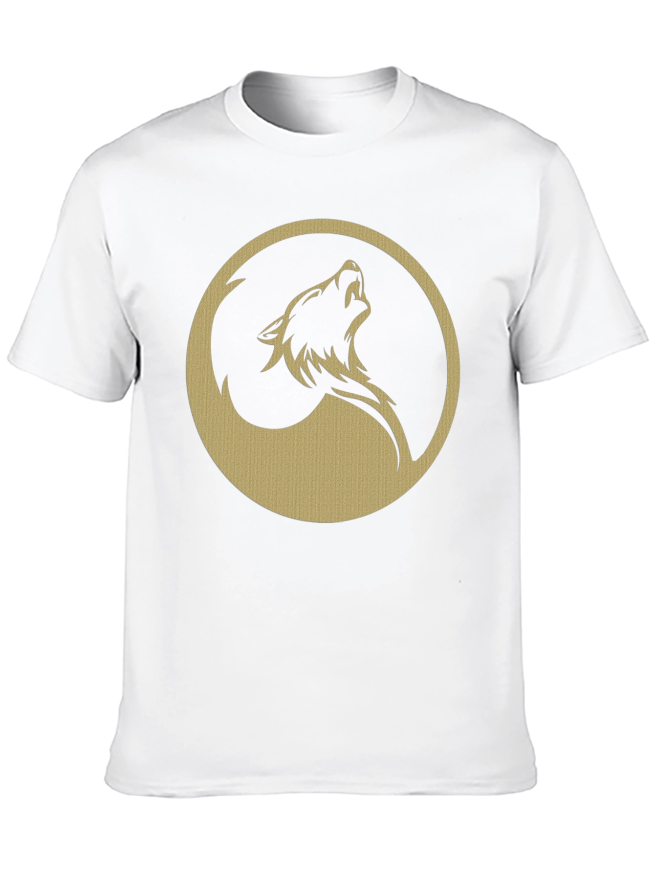 Wolf Circle Graphic T-Shirt - Mens Black Tee