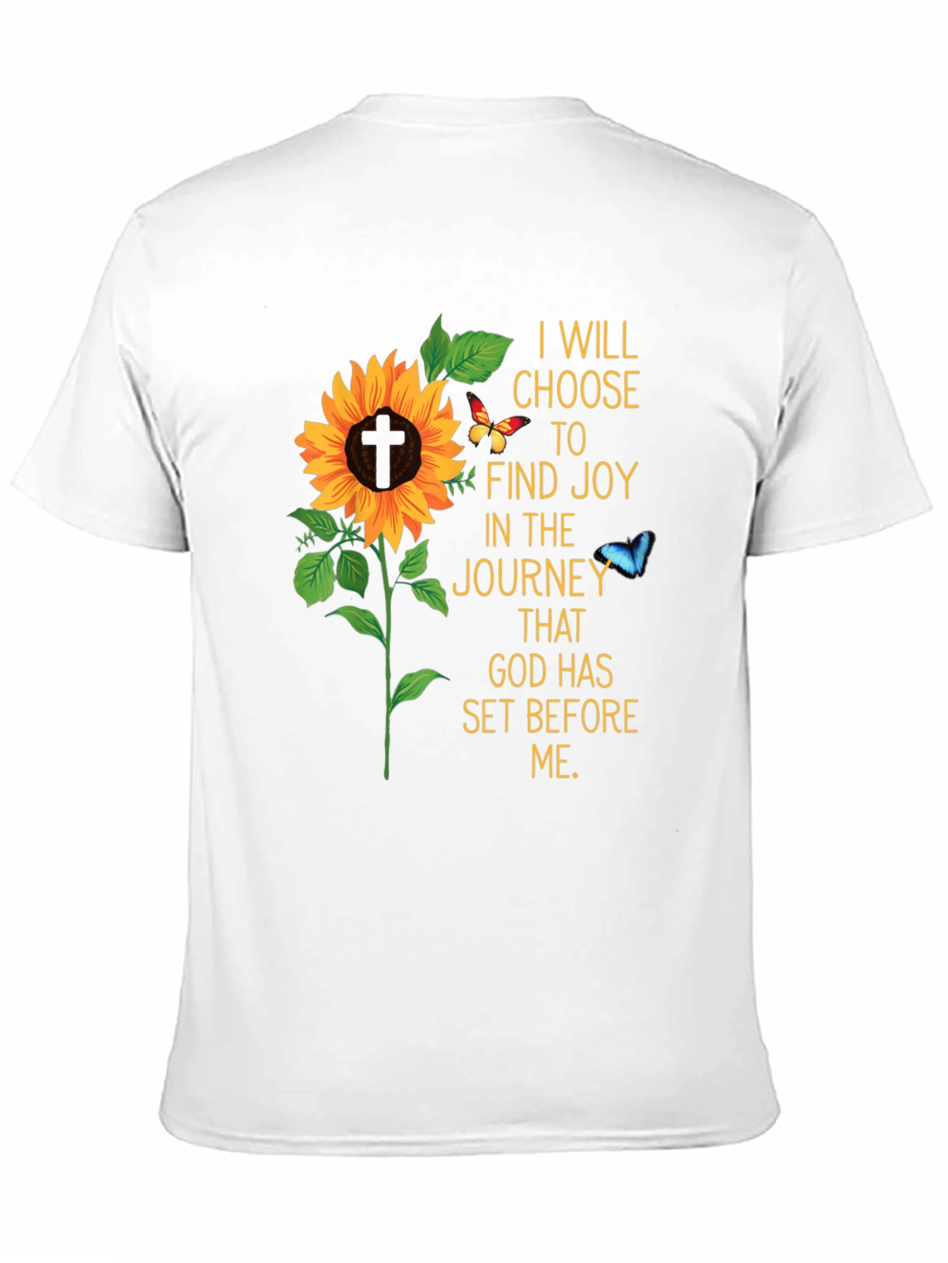 Joyful Journey Sunflower Graphic T-Shirt