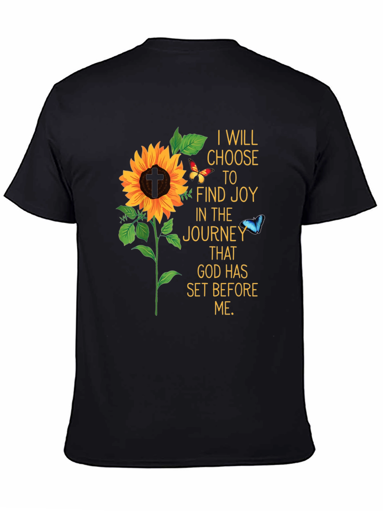 Joyful Journey Sunflower Graphic T-Shirt