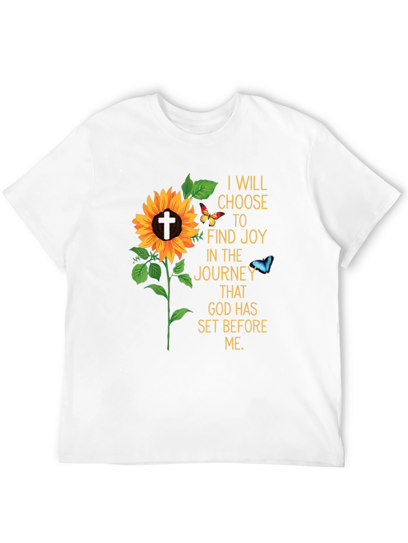 Joyful Journey Sunflower Graphic T-Shirt