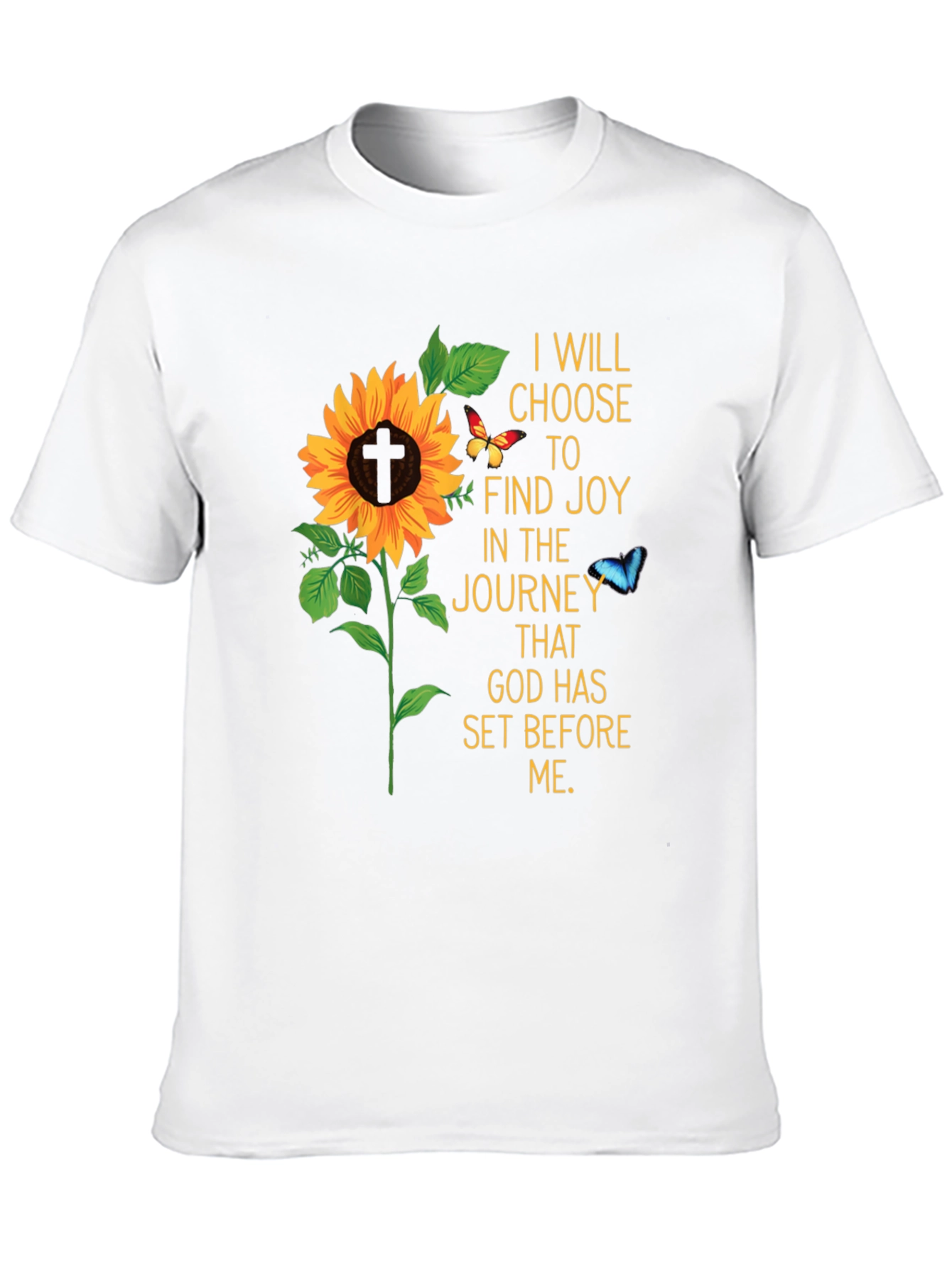 Joyful Journey Sunflower Graphic T-Shirt