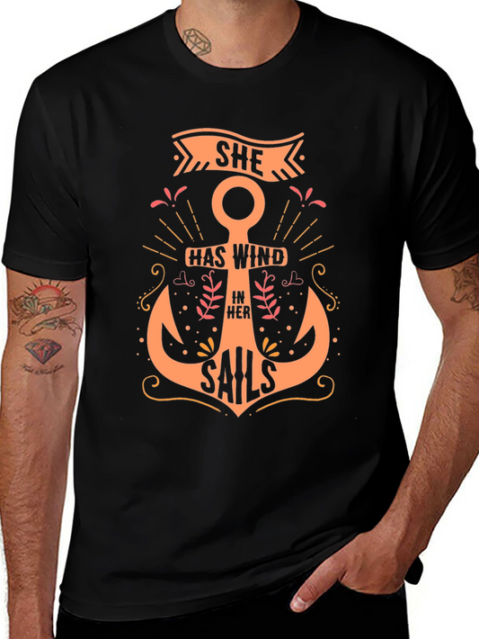 Nautical Anchor Graphic T-Shirt