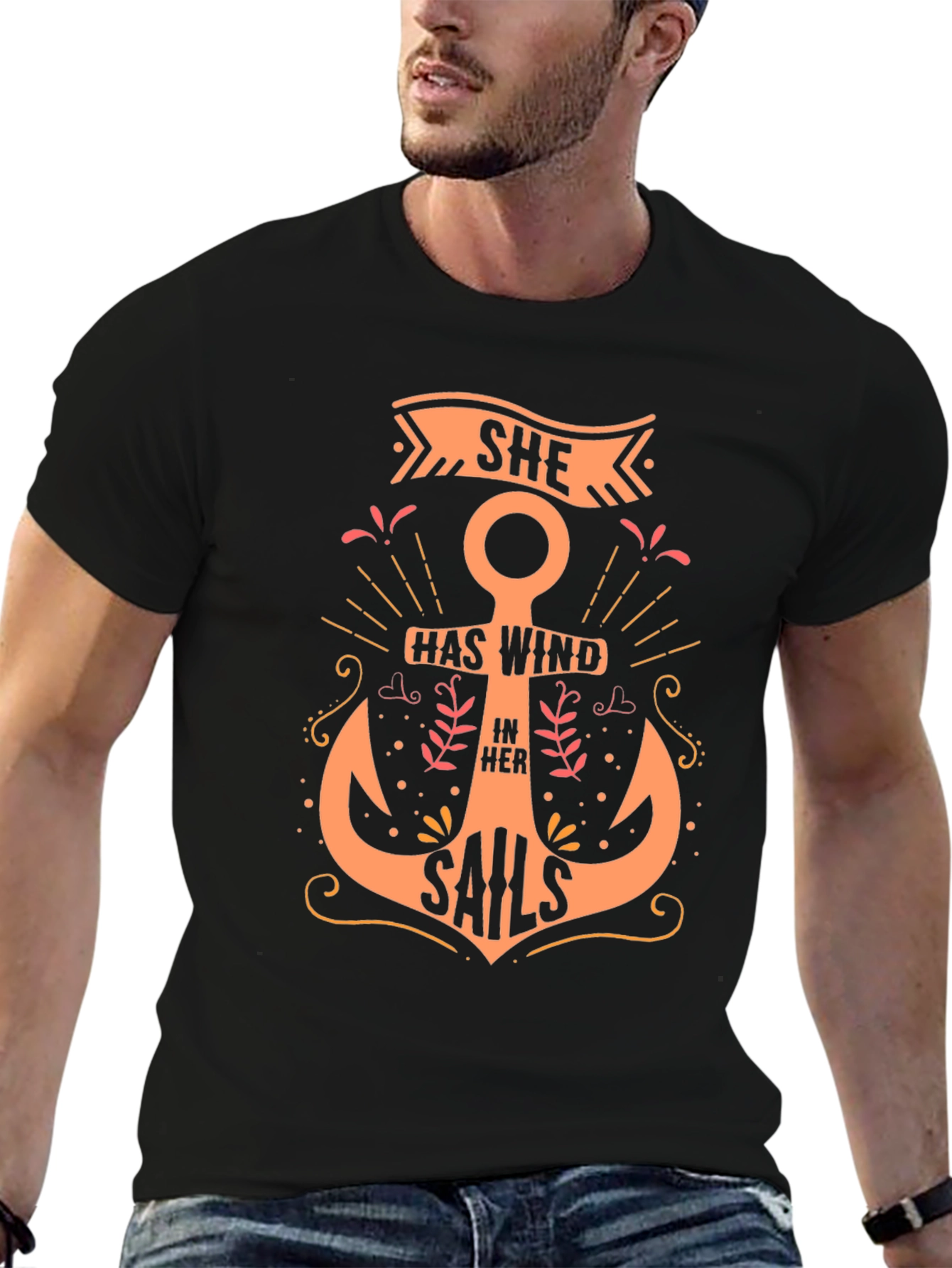 Nautical Anchor Graphic T-Shirt
