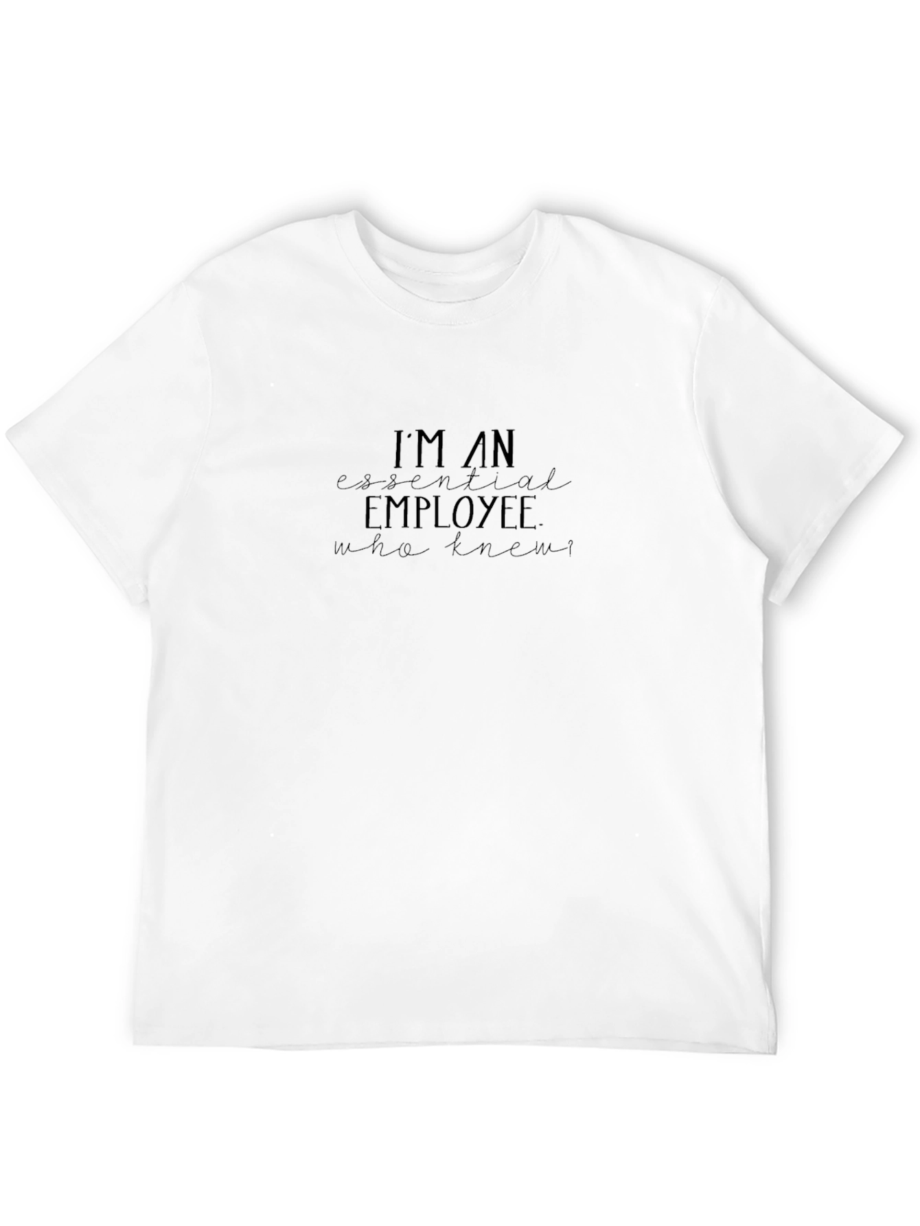 Essential Employee Graphic Tee - Black