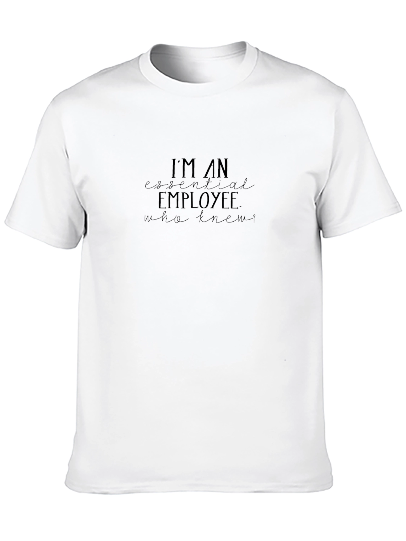 Essential Employee Graphic Tee - Black