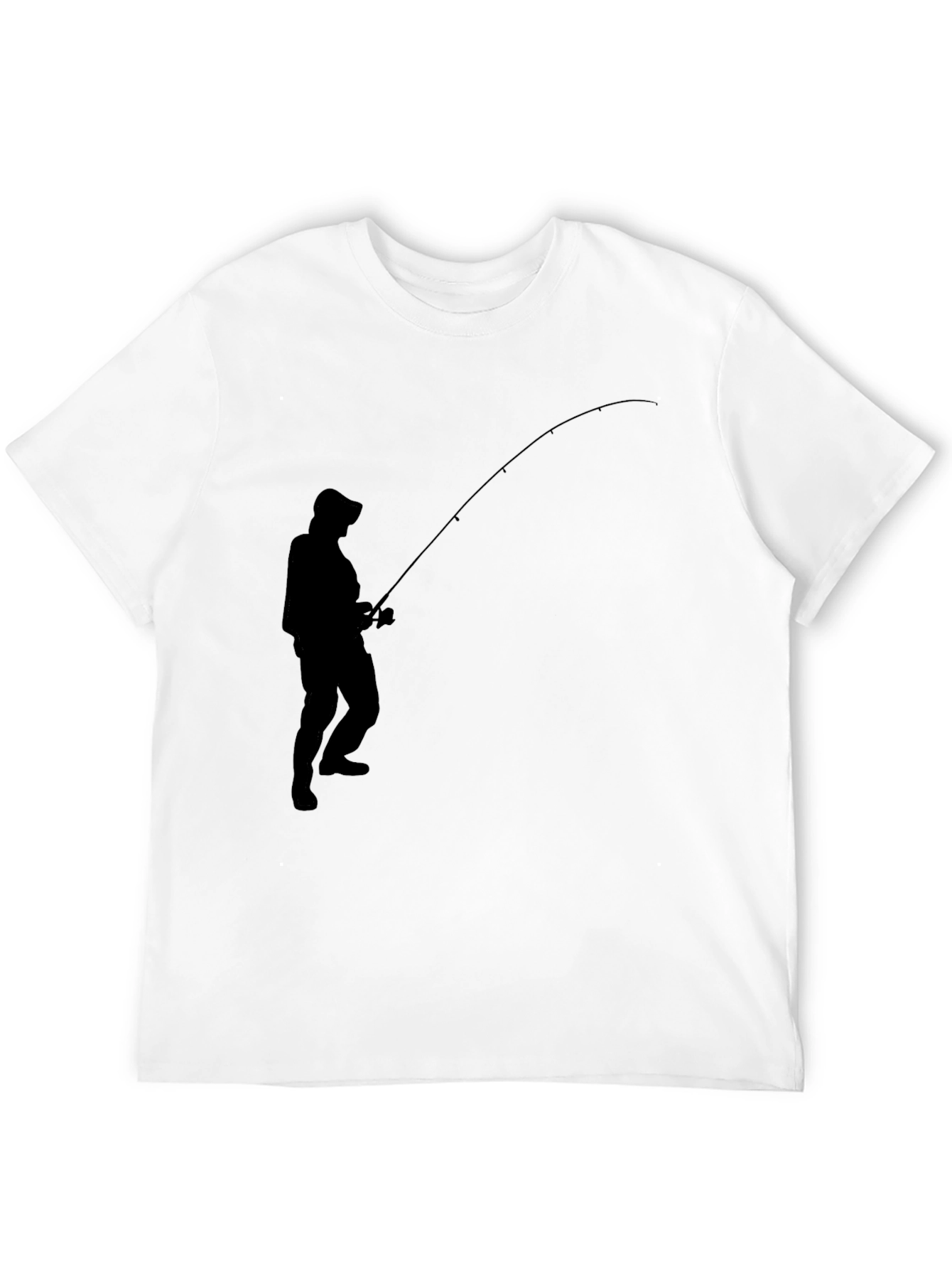 Angler Silhouette Black T-Shirt