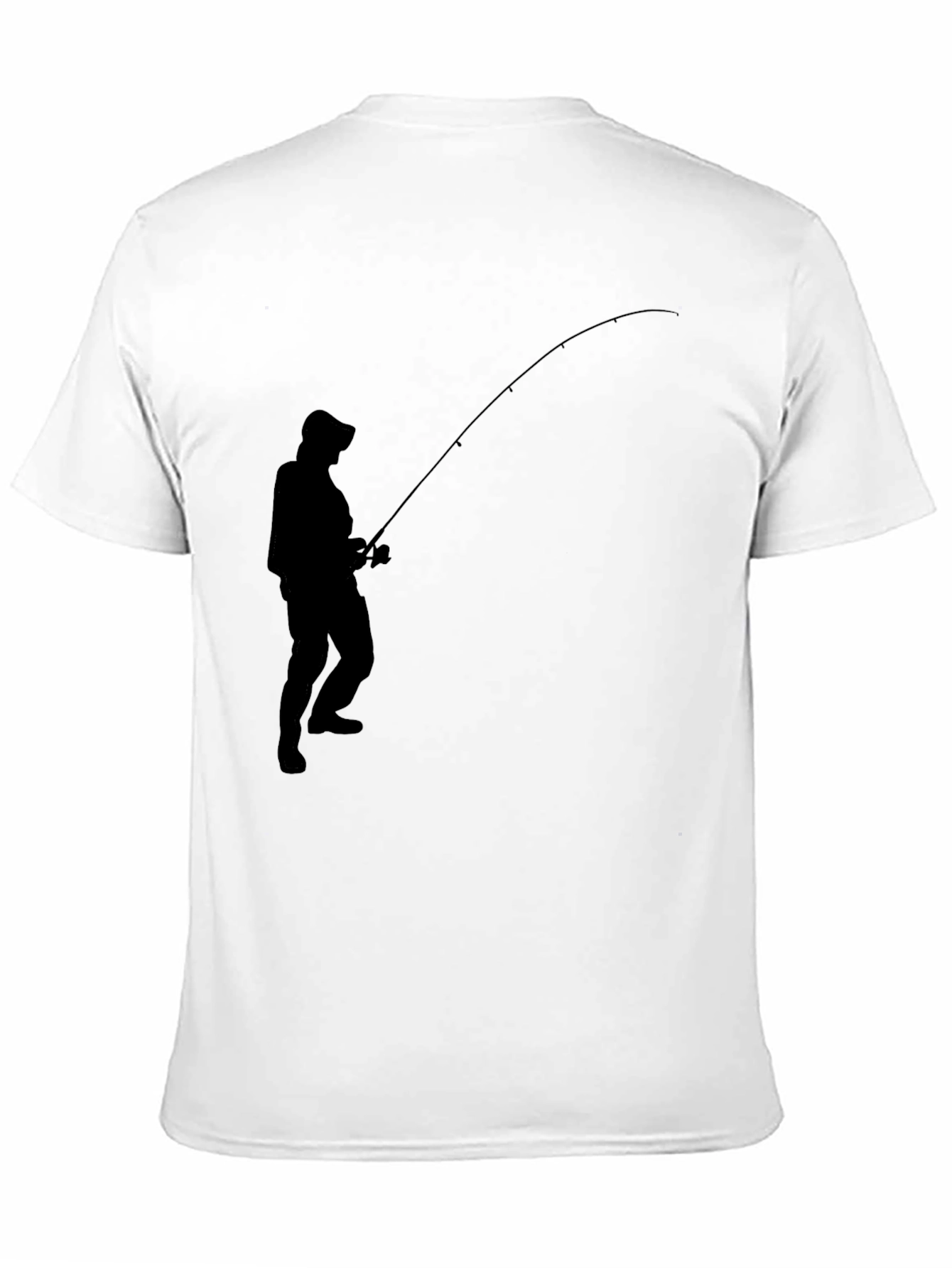 Angler Silhouette Black T-Shirt