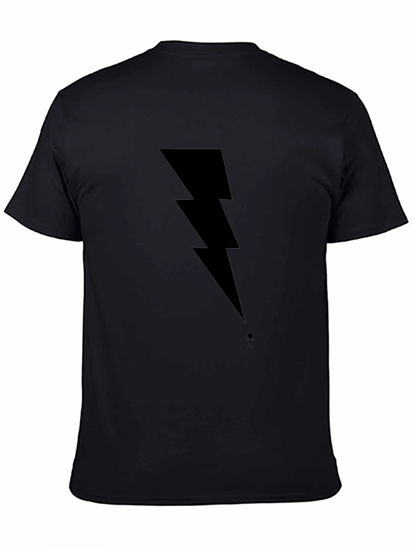 ⚡ Bold Lightning Bolt Graphic Black T-Shirt