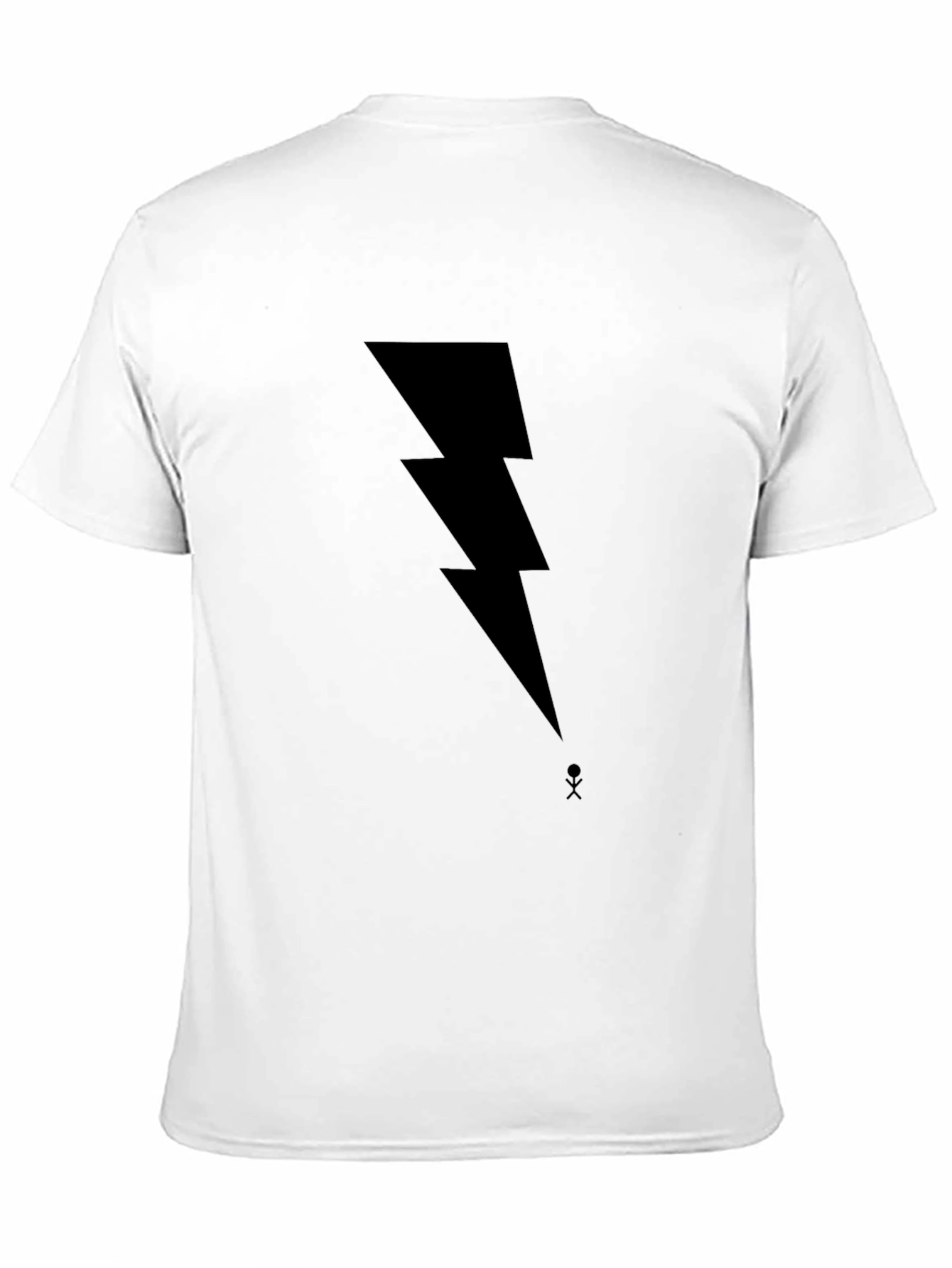 ⚡ Bold Lightning Bolt Graphic Black T-Shirt
