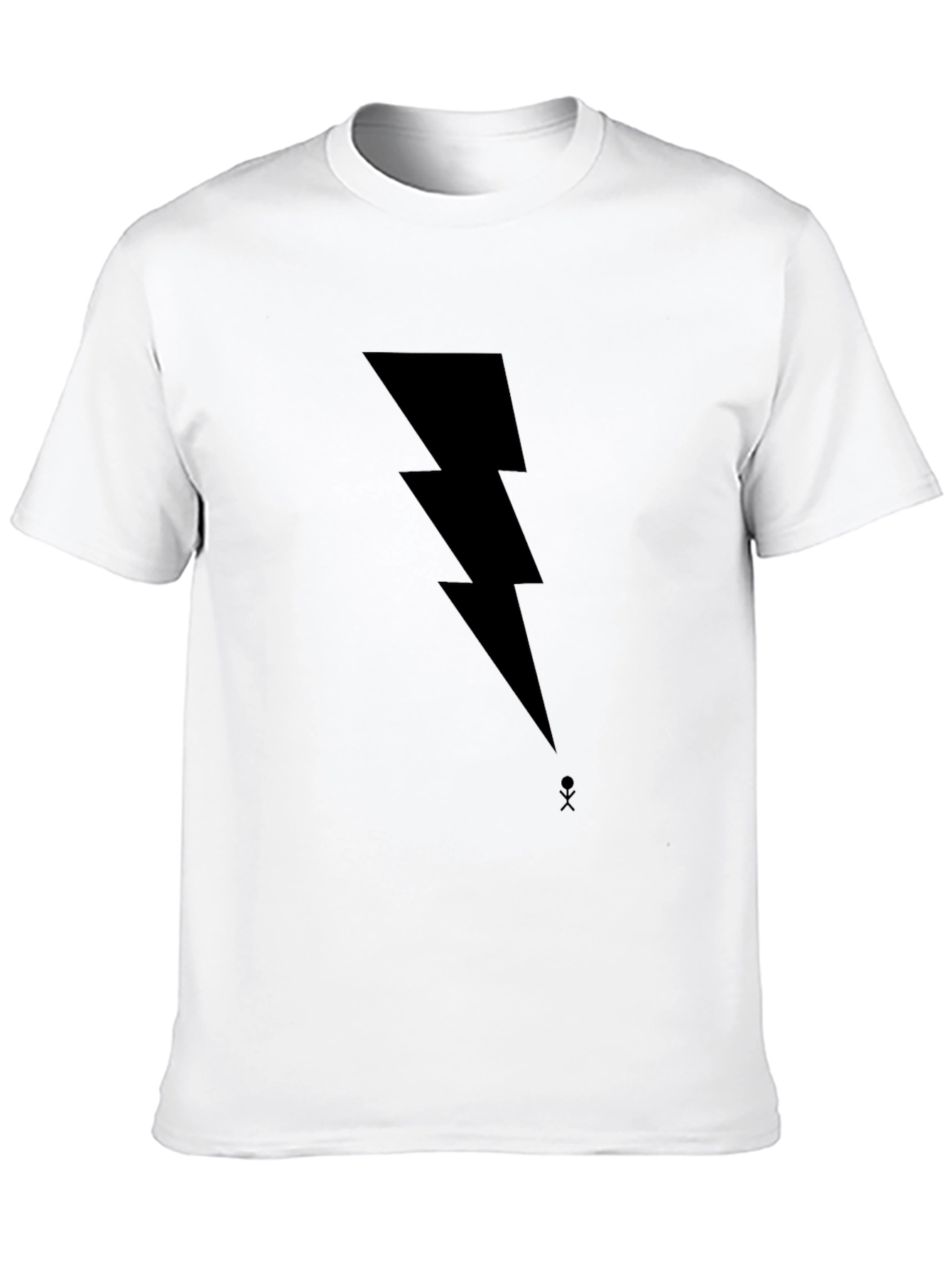 ⚡ Bold Lightning Bolt Graphic Black T-Shirt