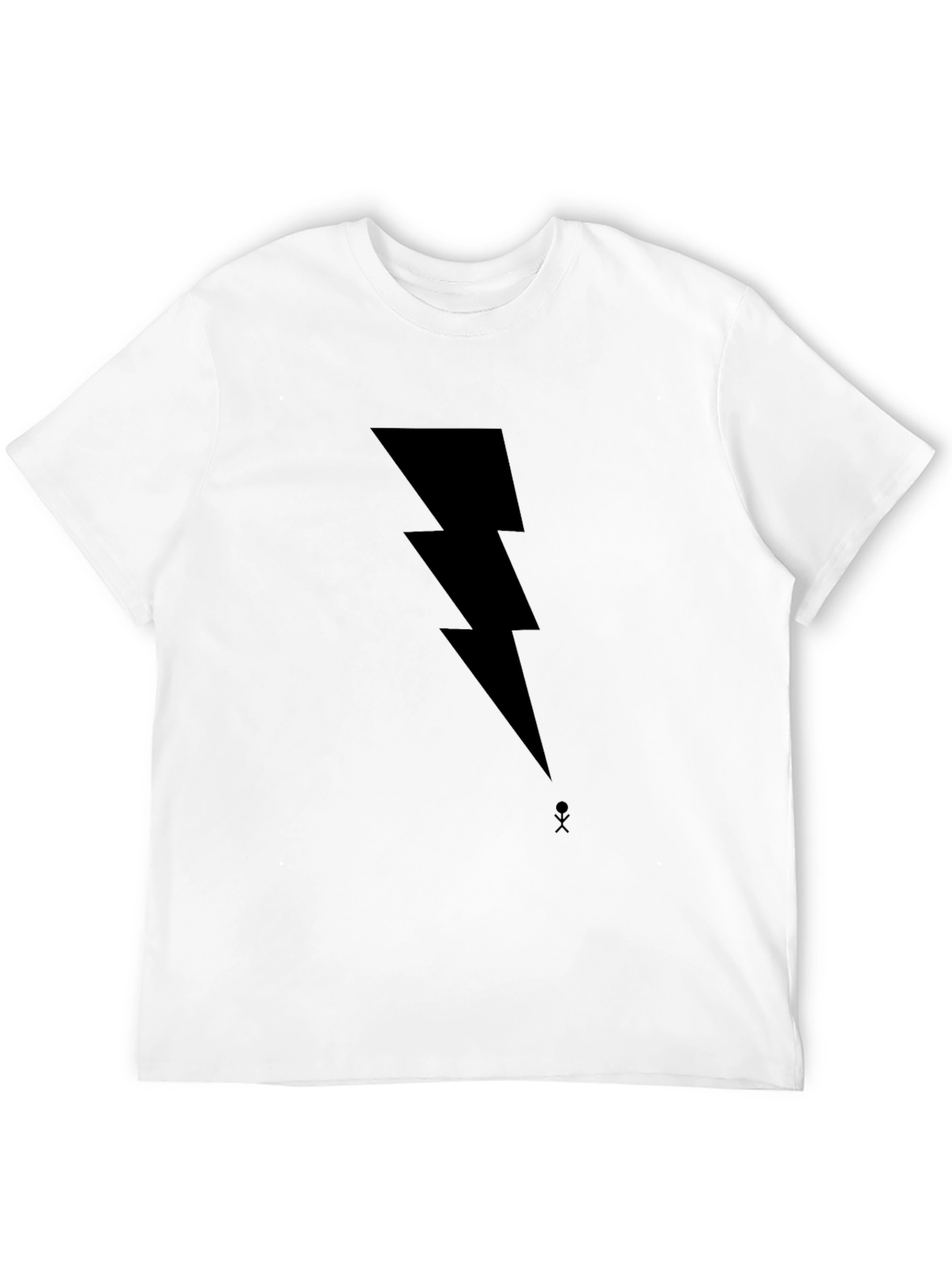 ⚡ Bold Lightning Bolt Graphic Black T-Shirt