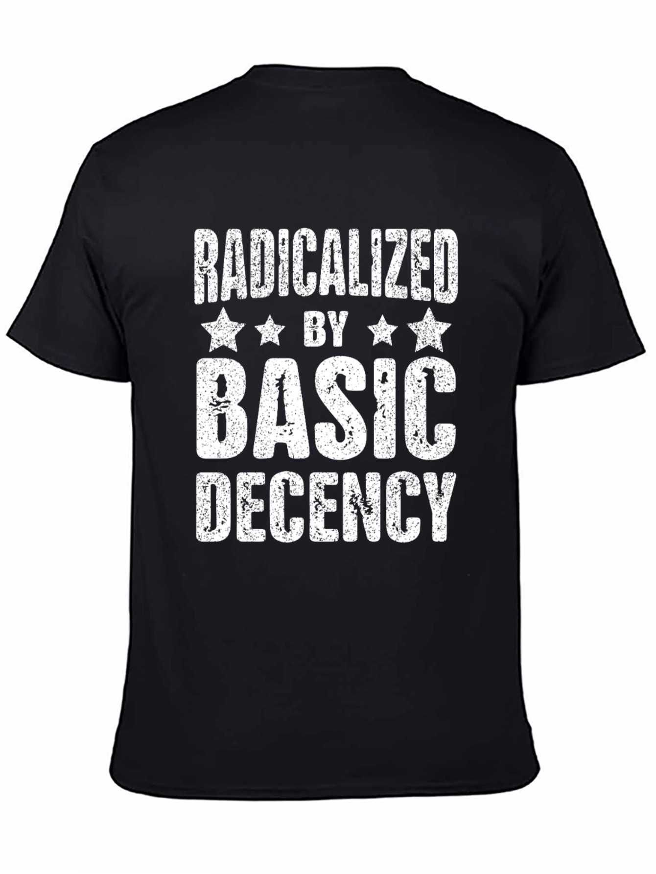 Radicalized by Basic Decency Graphic Tee - Black