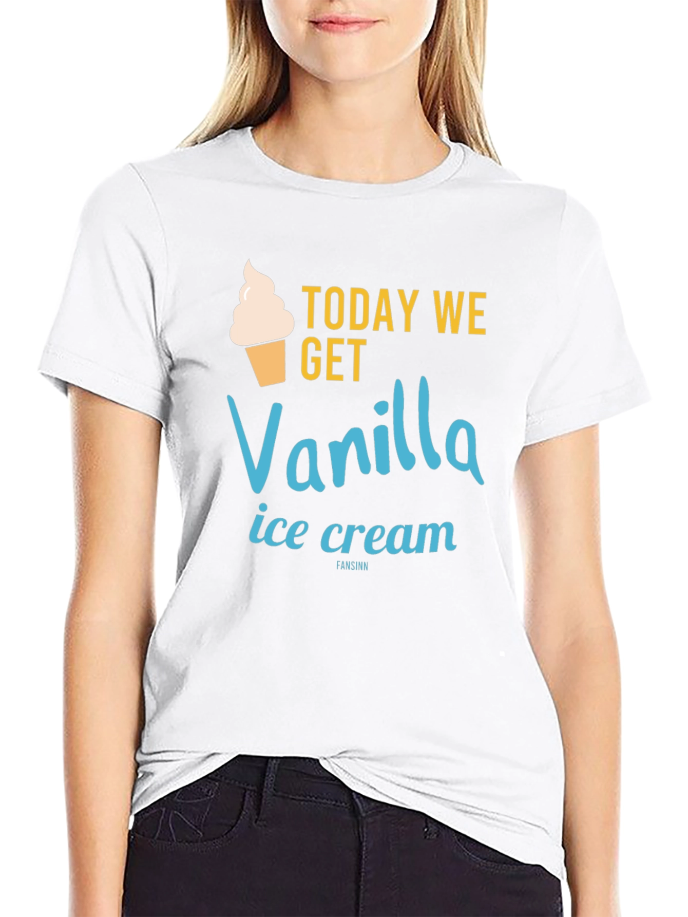 Vanilla Ice Cream T-Shirt - Fun Dessert Tee