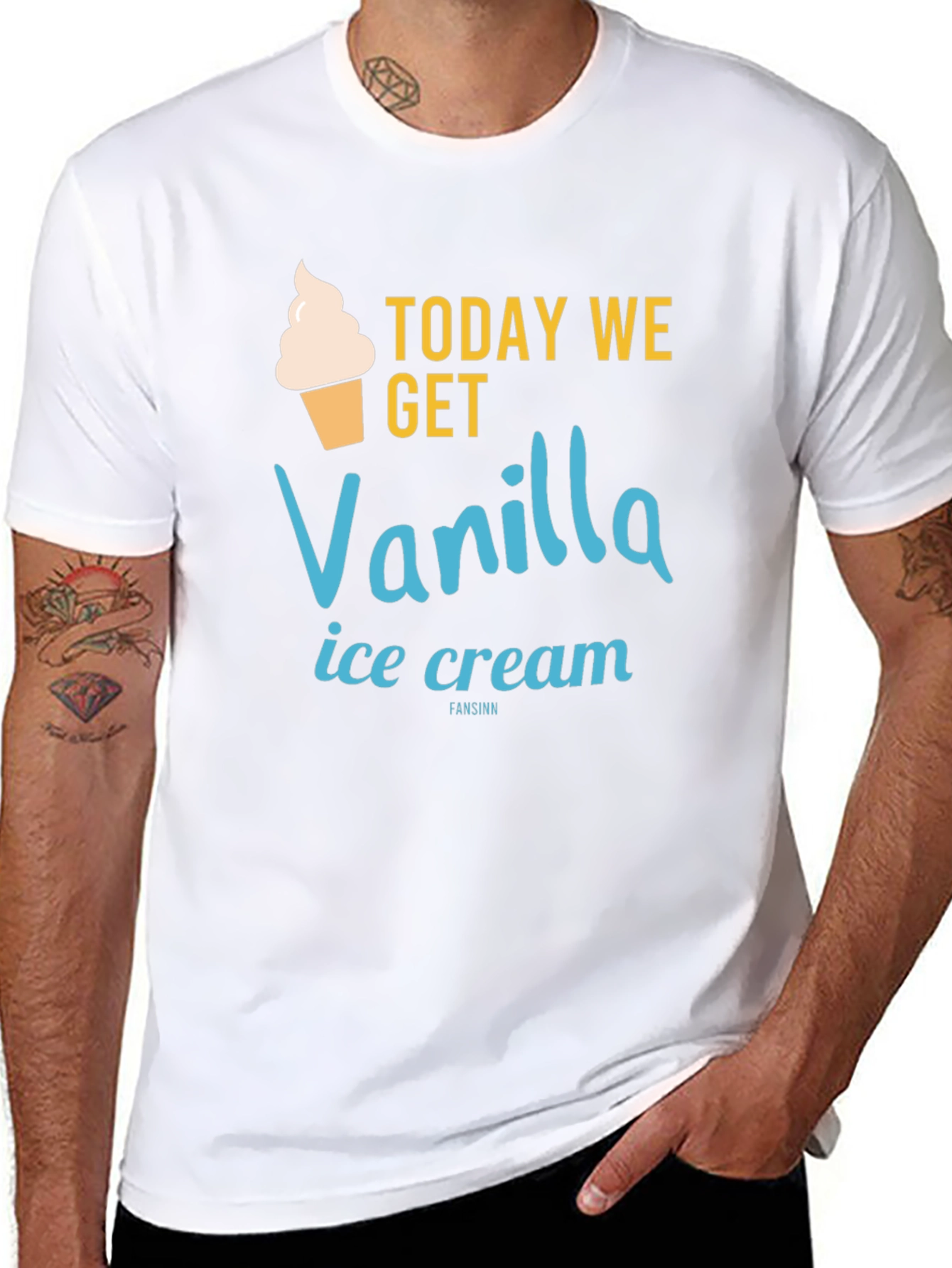 Vanilla Ice Cream T-Shirt - Fun Dessert Tee