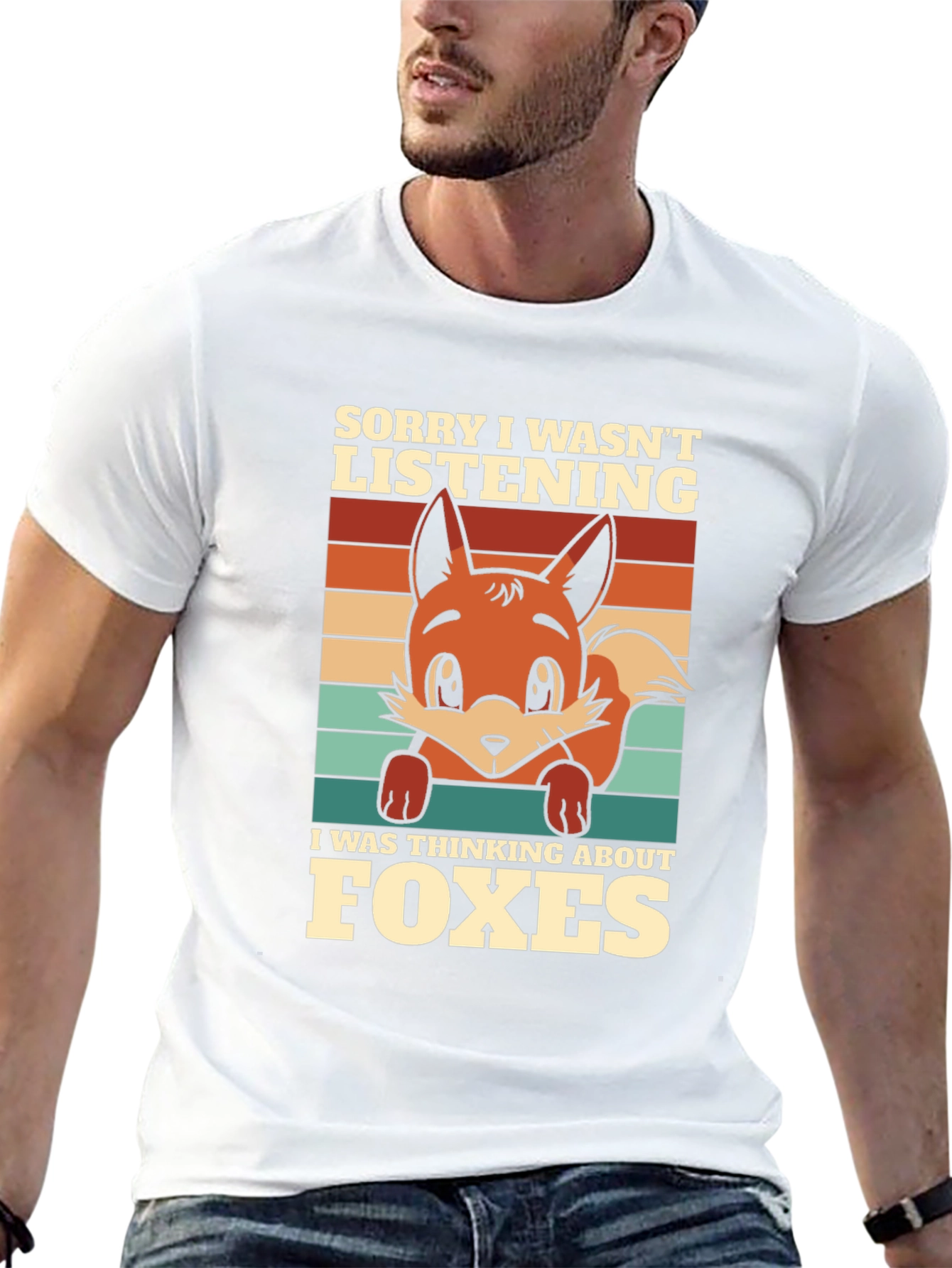 Fox Lover T-Shirt: Sorry Thinking About Foxes