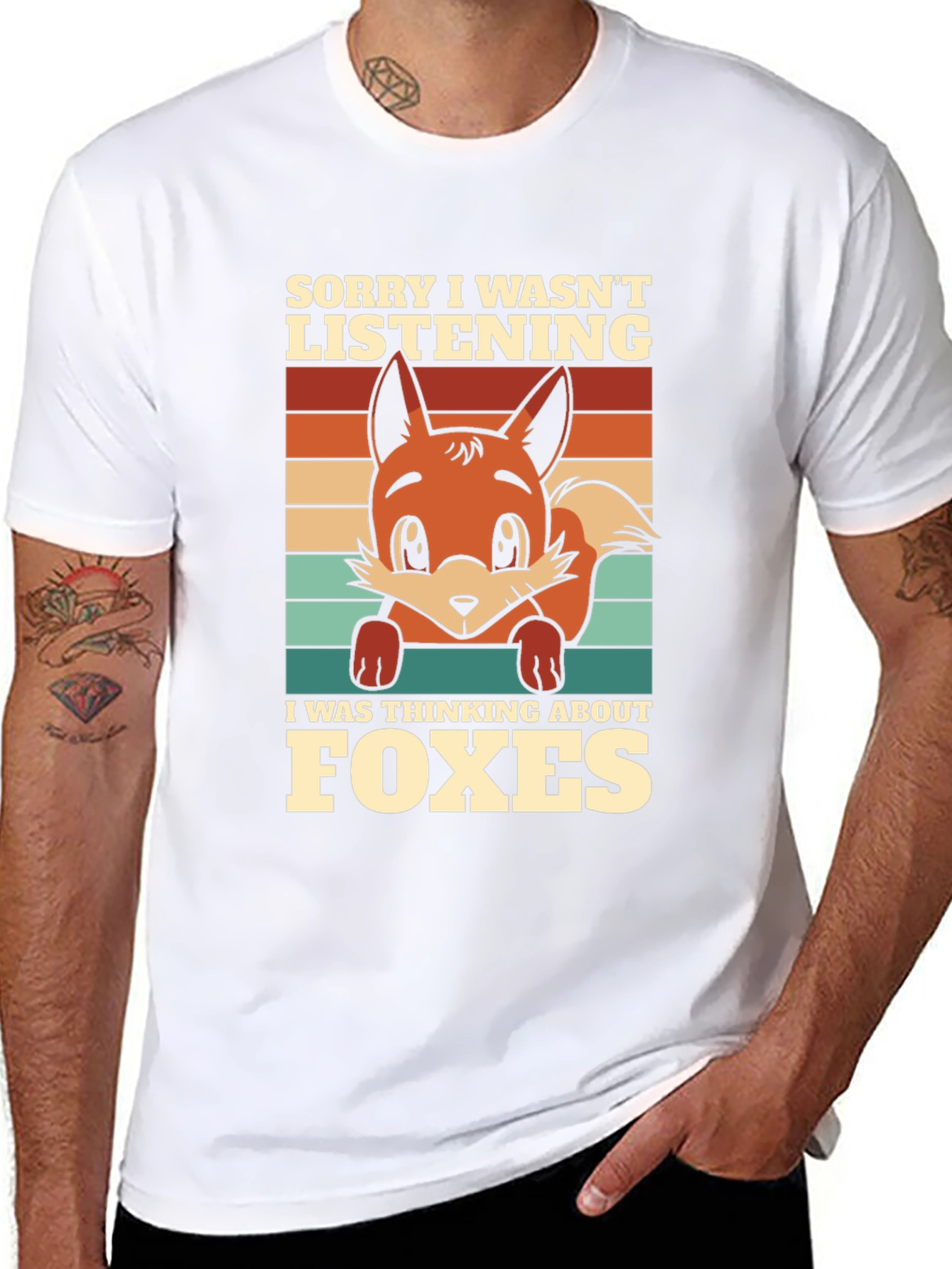 Fox Lover T-Shirt: Sorry Thinking About Foxes