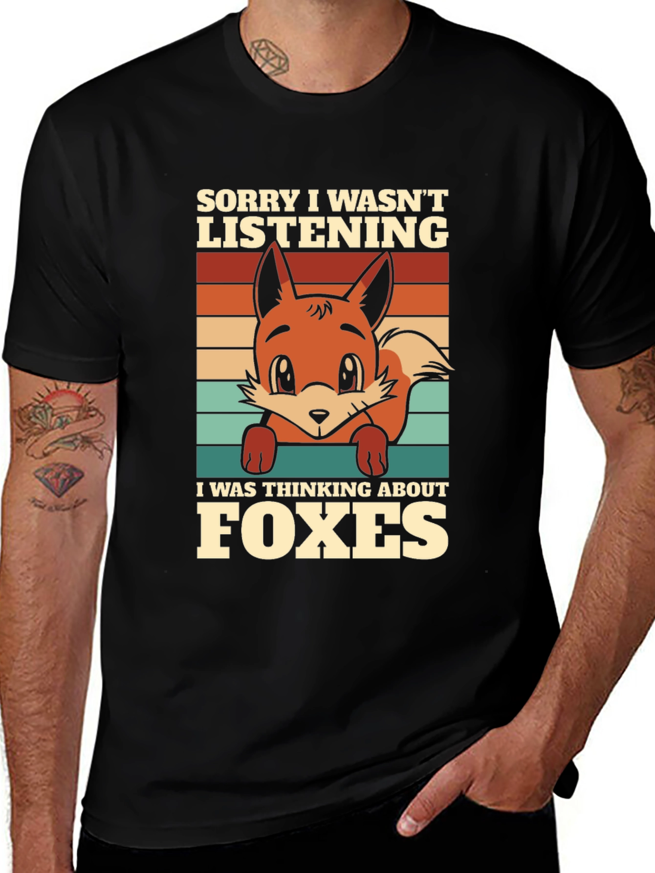 Fox Lover T-Shirt: Sorry Thinking About Foxes