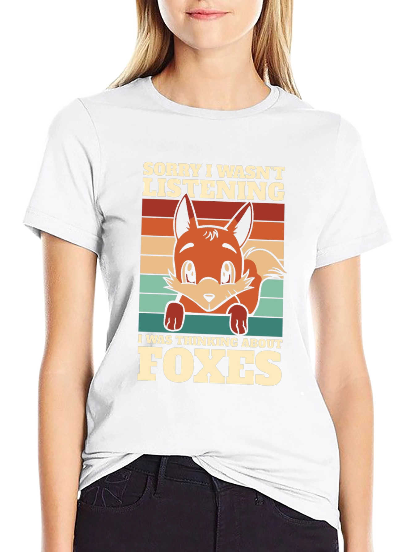 Fox Lover T-Shirt: Sorry Thinking About Foxes