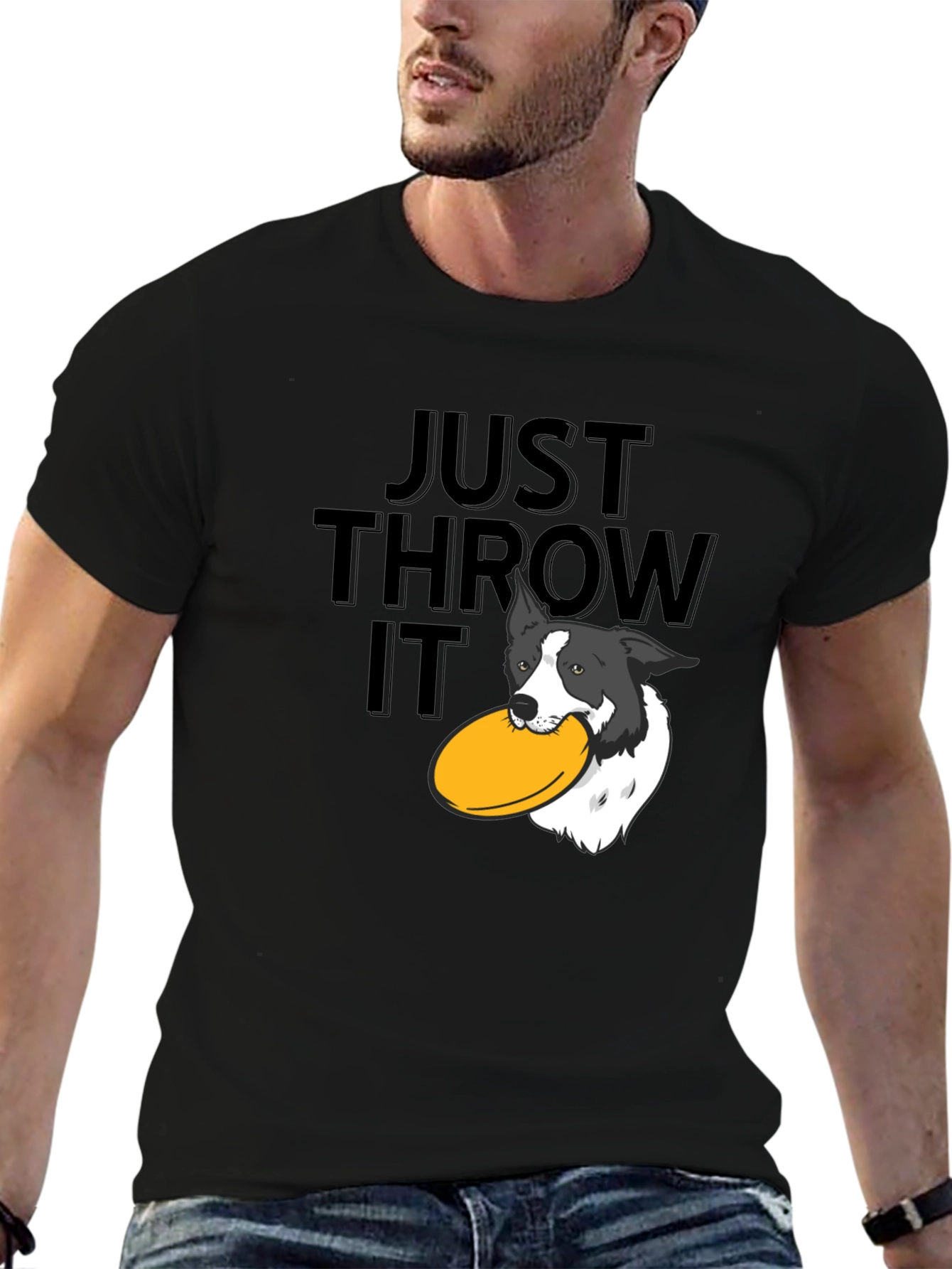 Just Throw It! Dog Frisbee T-Shirt
