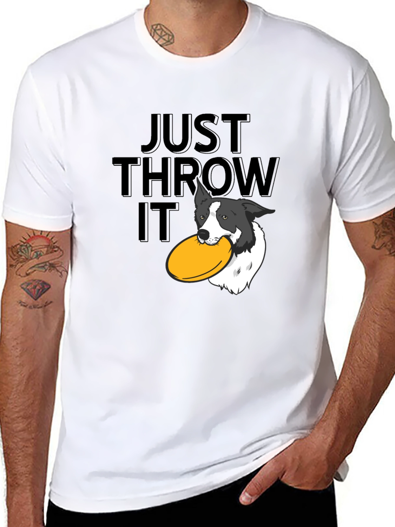 Just Throw It! Dog Frisbee T-Shirt