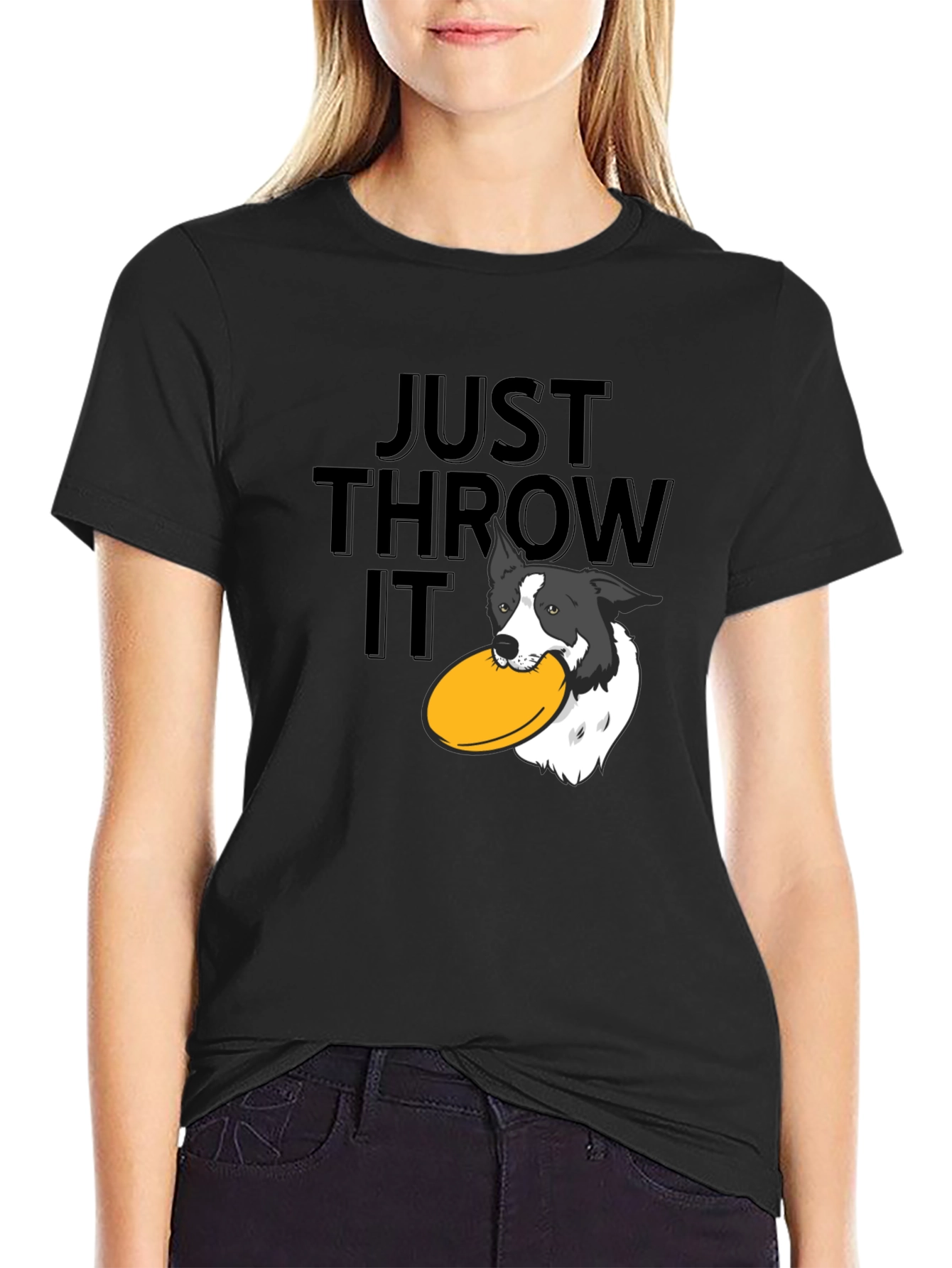 Just Throw It! Dog Frisbee T-Shirt
