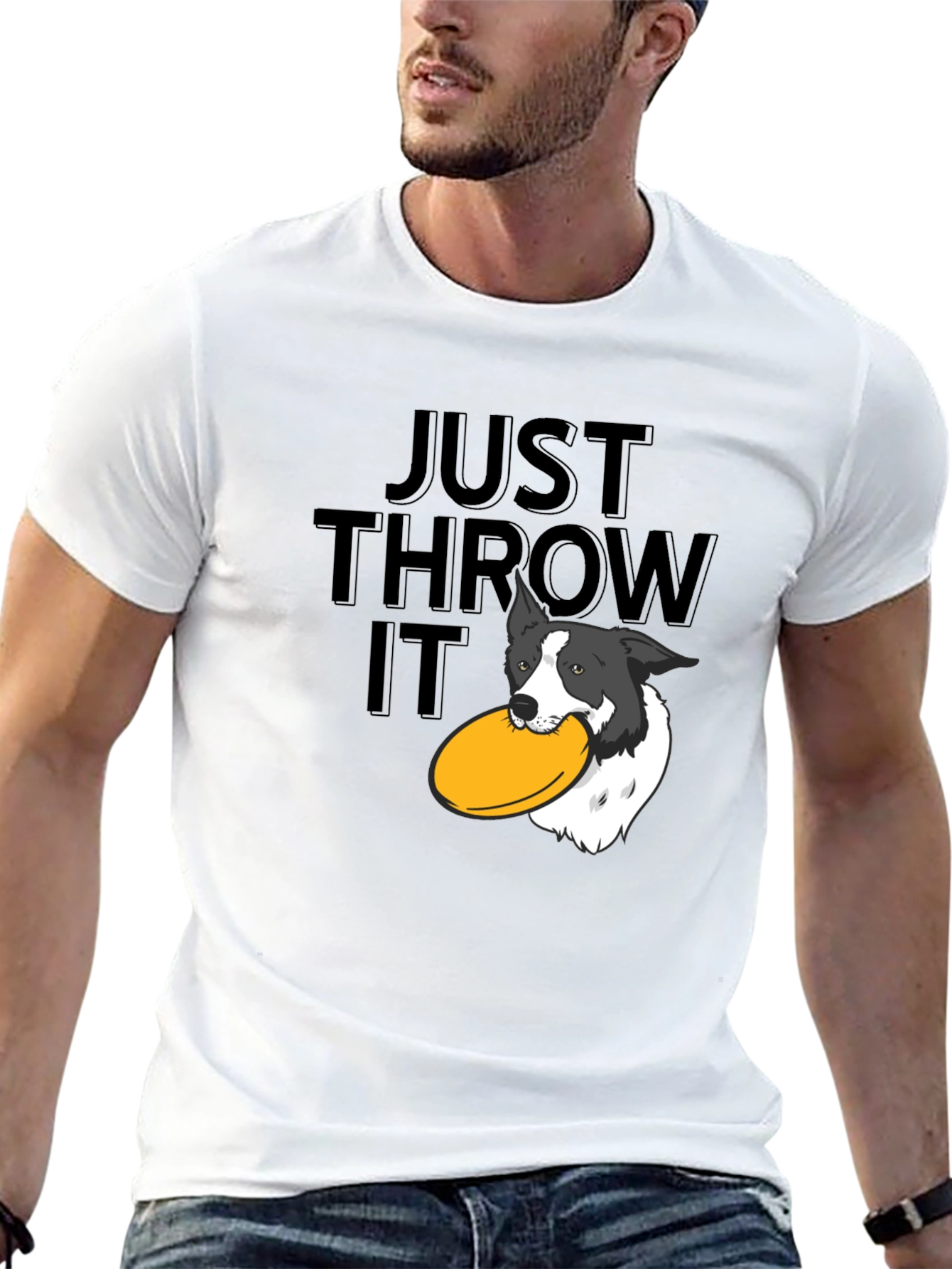 Just Throw It! Dog Frisbee T-Shirt