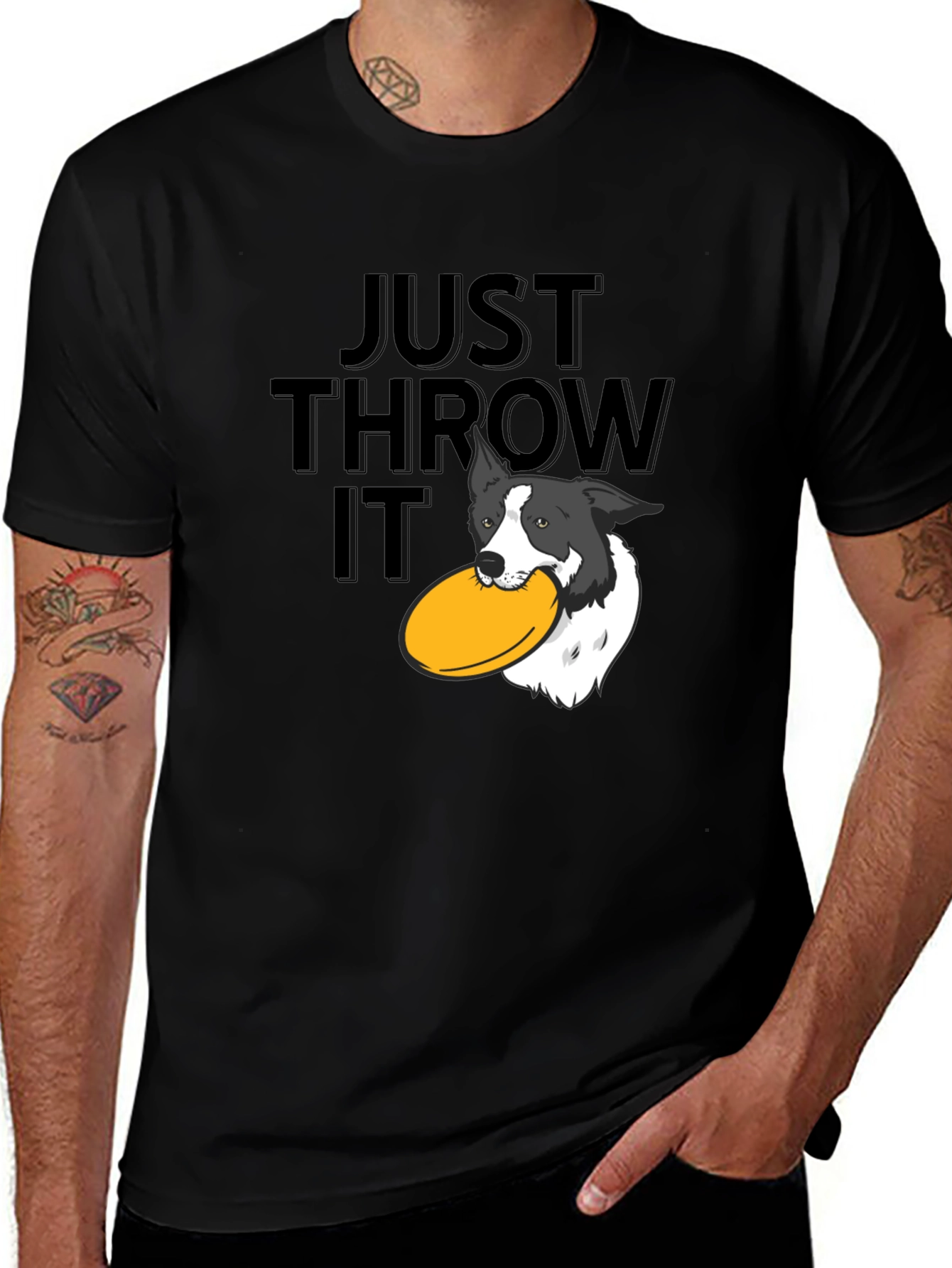 Just Throw It! Dog Frisbee T-Shirt