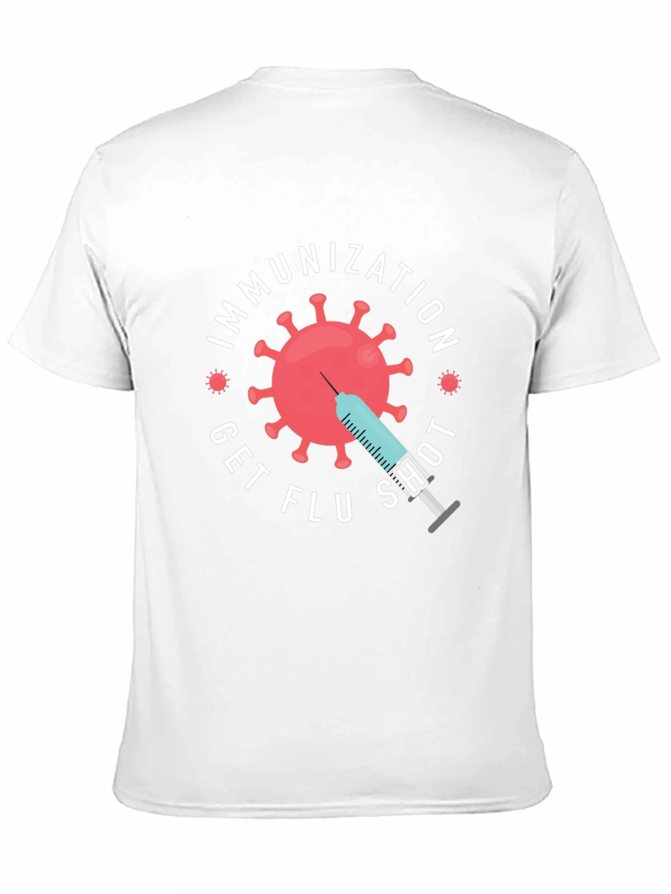 Immunization Get Flu Shot Graphic Tee - Black