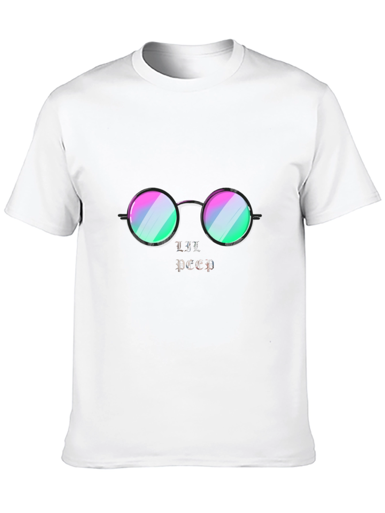 Lil Peep Graphic Print Black T-Shirt