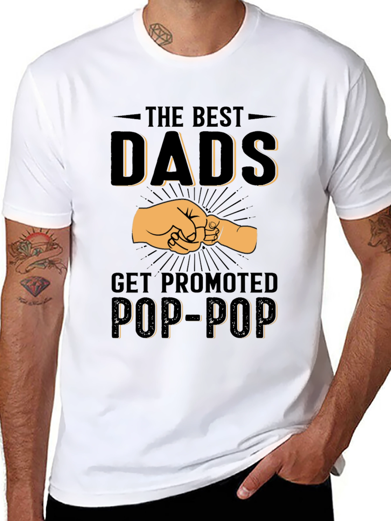 Best Dads Get Promoted Pop-Pop T-Shirt